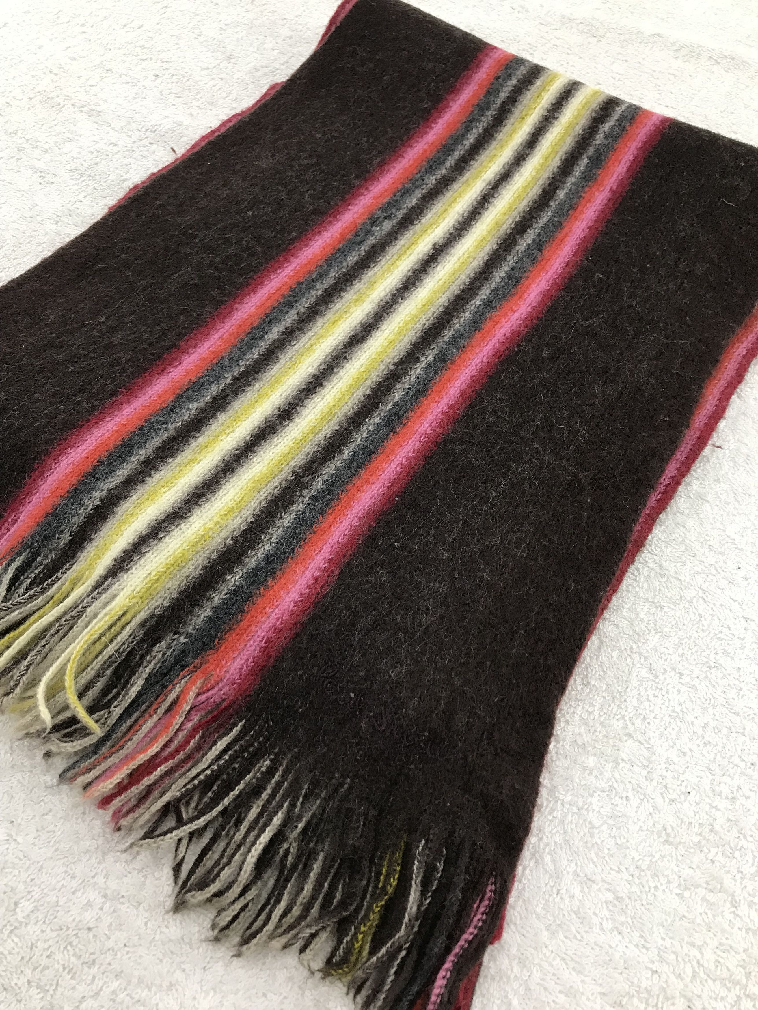 Paul Smith × Vintage Paul Smith Scarf / Muffler / Neckwear - WW1130 Size ONE SIZE - 3 Thumbnail