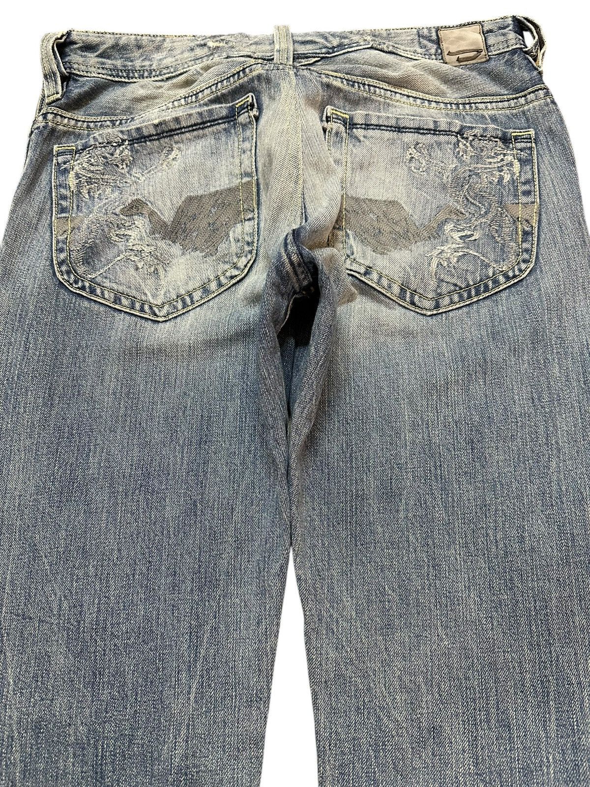 Diesel Vintage Diesel Industry Blue Faded Wash Style Jeans Size US 31 - 5 Thumbnail