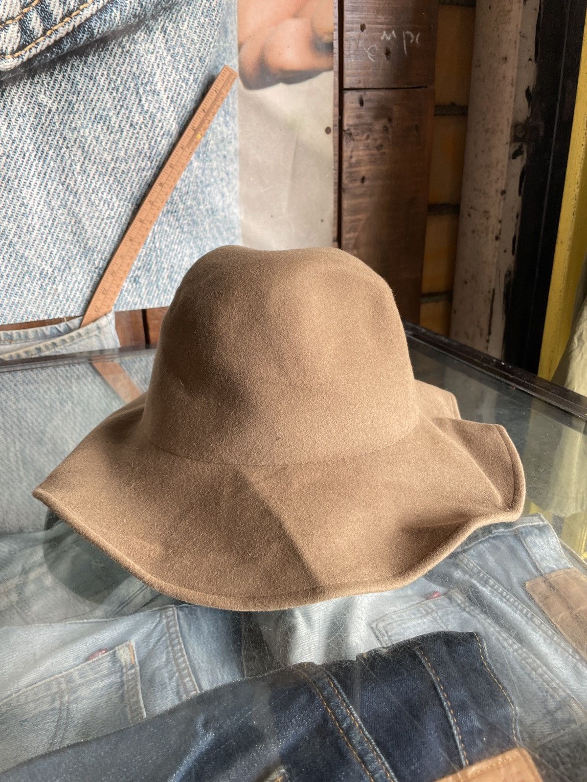 Vintage Rabbit Fur Lapin Fedora Brown Size 57 7 1/8 Made In Italy Size ONE SIZE - 3 Thumbnail