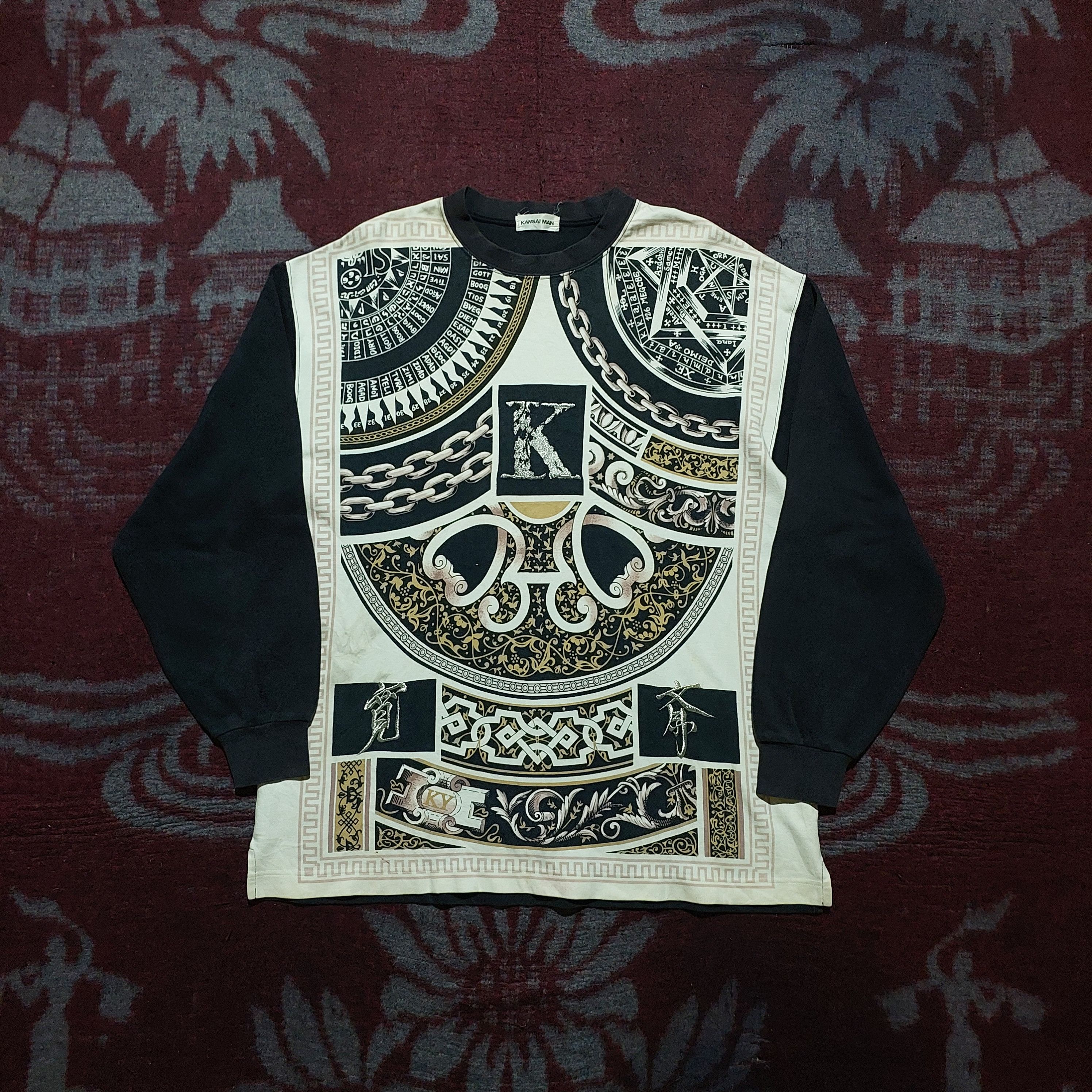Kansai Yamamoto Vintage Kansai Man japanese Long sleeve shirt Size US M / EU 48-50 / 2 - 1 Thumbnail