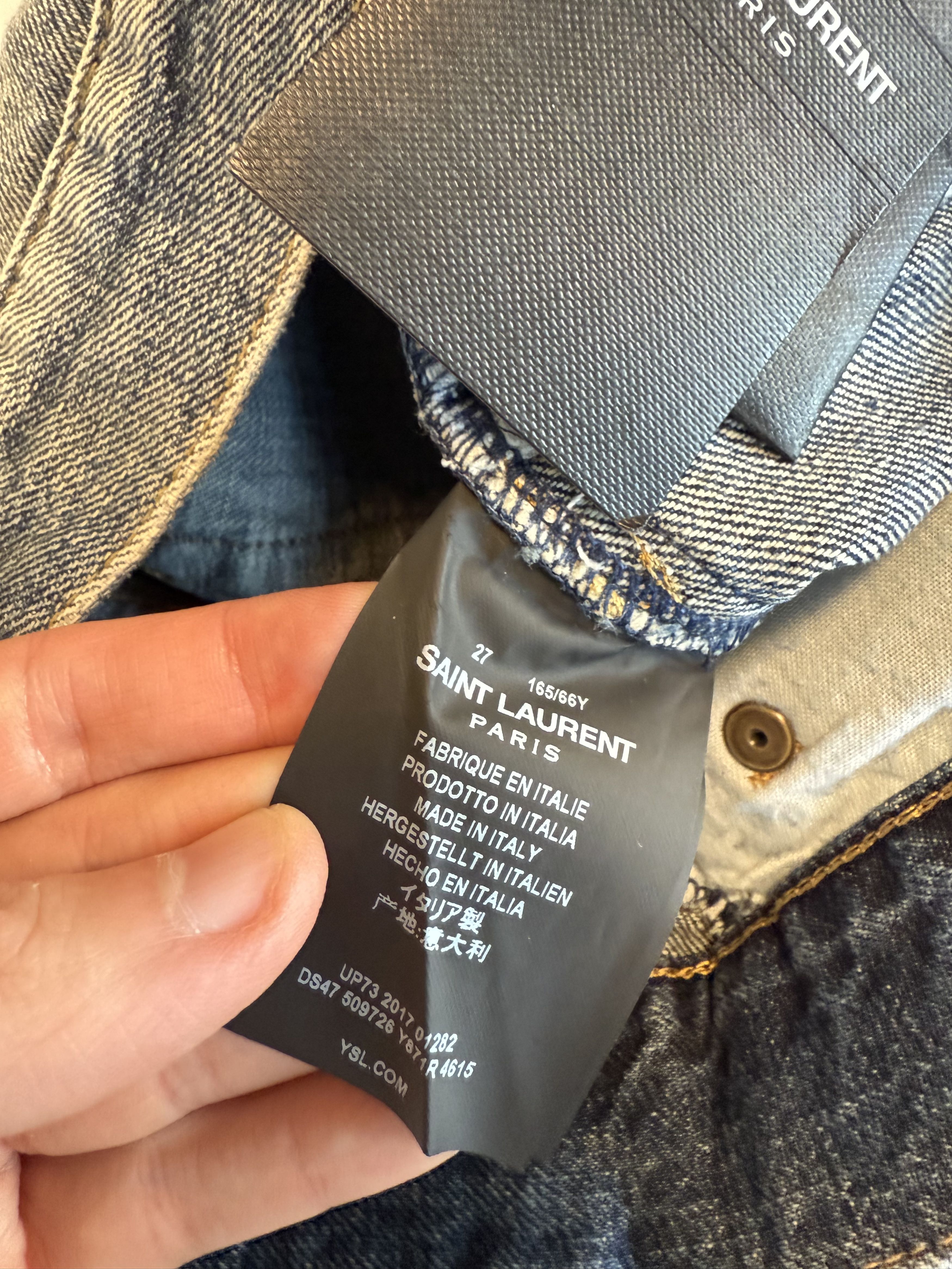 Saint Laurent Paris FW17 Saint Laurent D23 Destroyed Denim Size 27" / US 4 / IT 40 - 10 Thumbnail