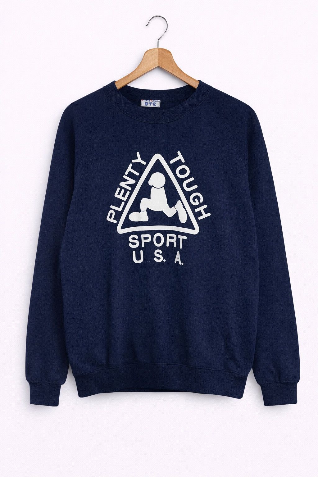 Vintage Vintage Plenty Tough PTS Sport Crewneck Sweatshirt Navy Blue Size US L / EU 52-54 / 3 - 1 Thumbnail
