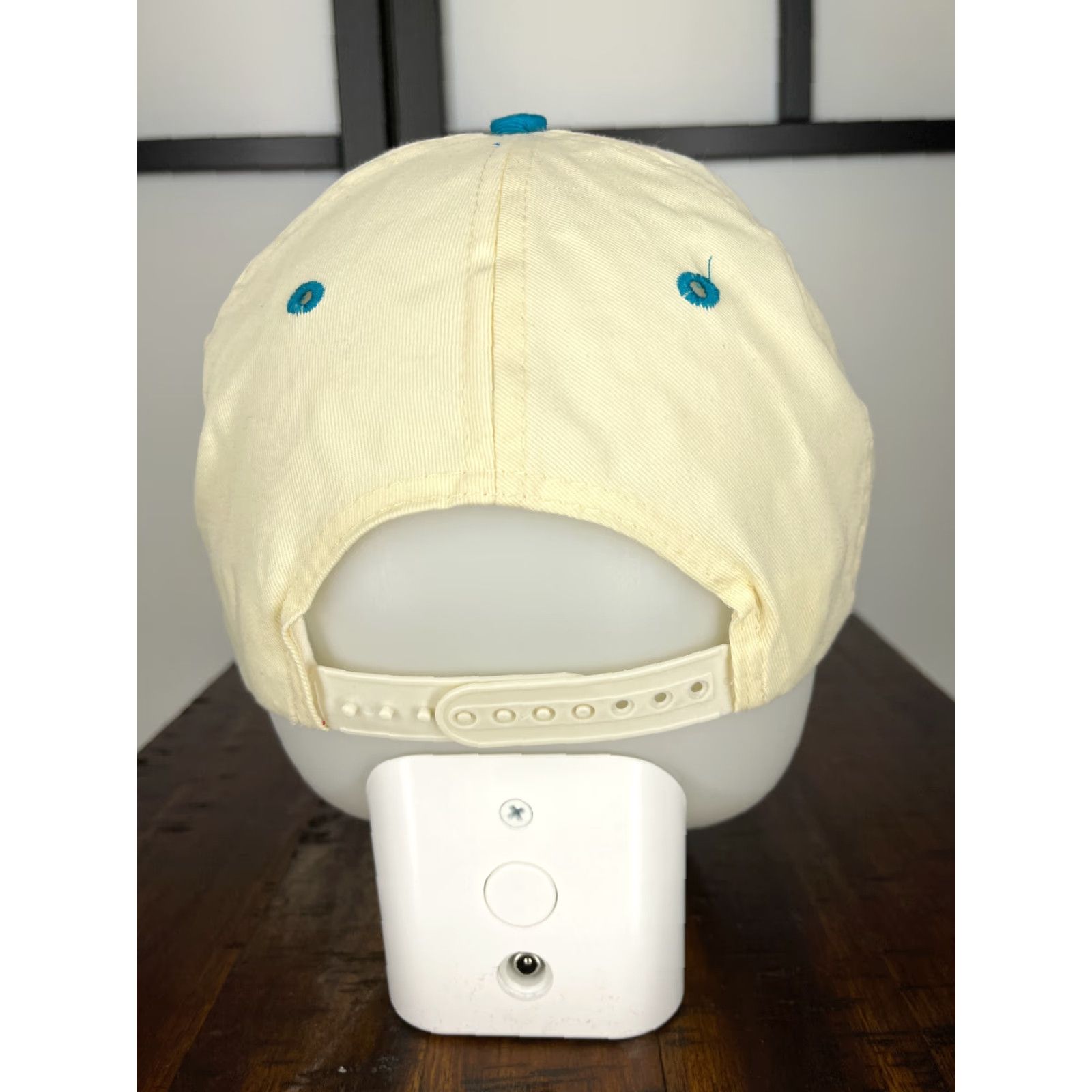 Vintage Lace Hat Snap Back Unisex Adults One Size Blue Cotton Polyester Blend 90s Outdoor Size ONE SIZE - 6 Thumbnail