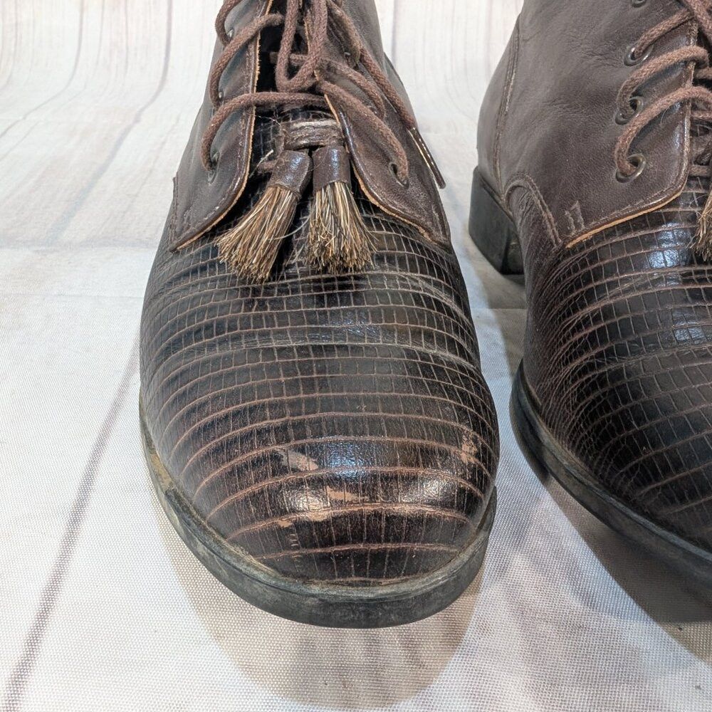 Ariat Ariat Bancroft 16023 Women's 8B Brown Leather Tassel Classi Size US 8 / IT 38 - 3 Thumbnail