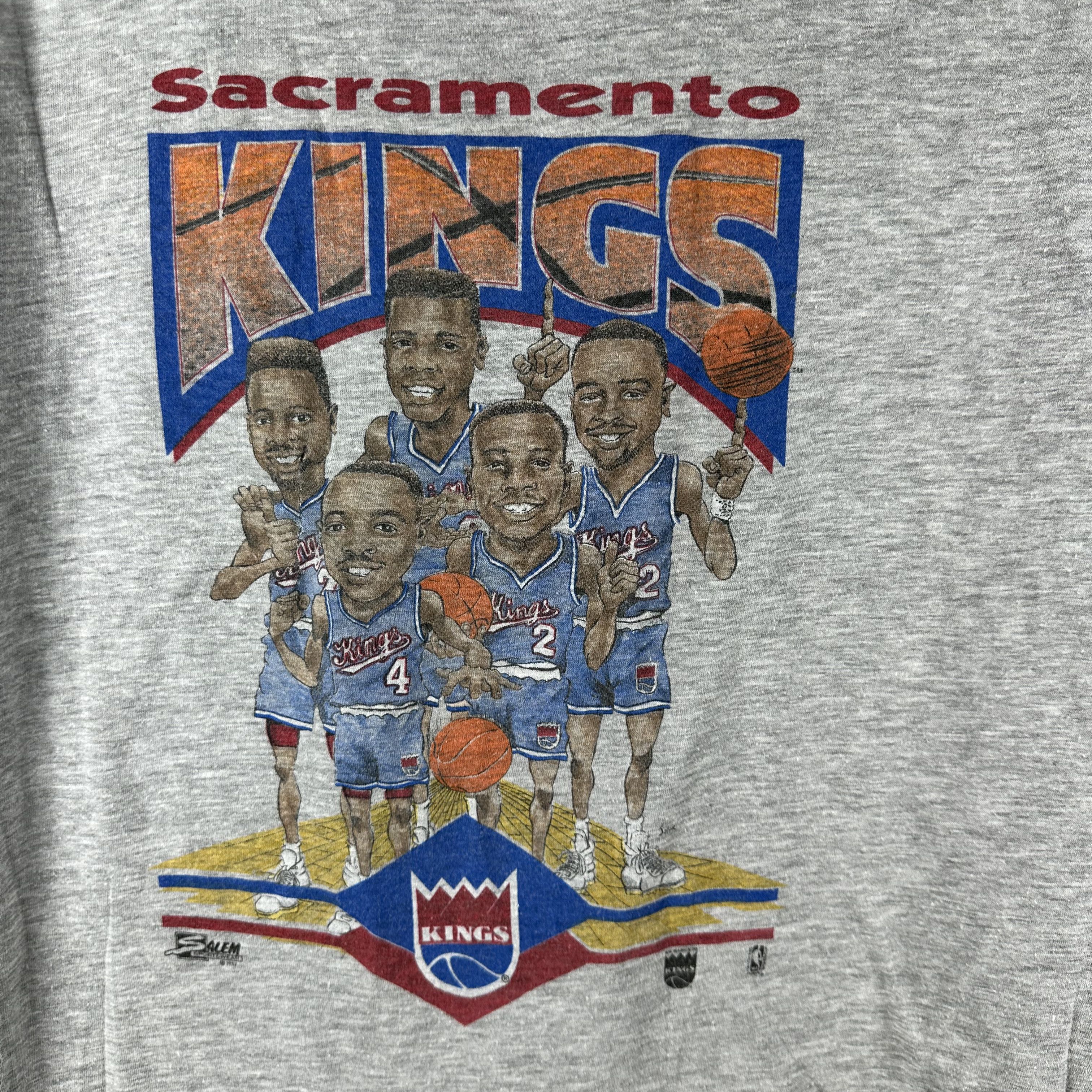 Vintage Vintage 1992 Sacramento Kings NBA Caricature Salem T-shirt Size US L / EU 52-54 / 3 - 2 Thumbnail