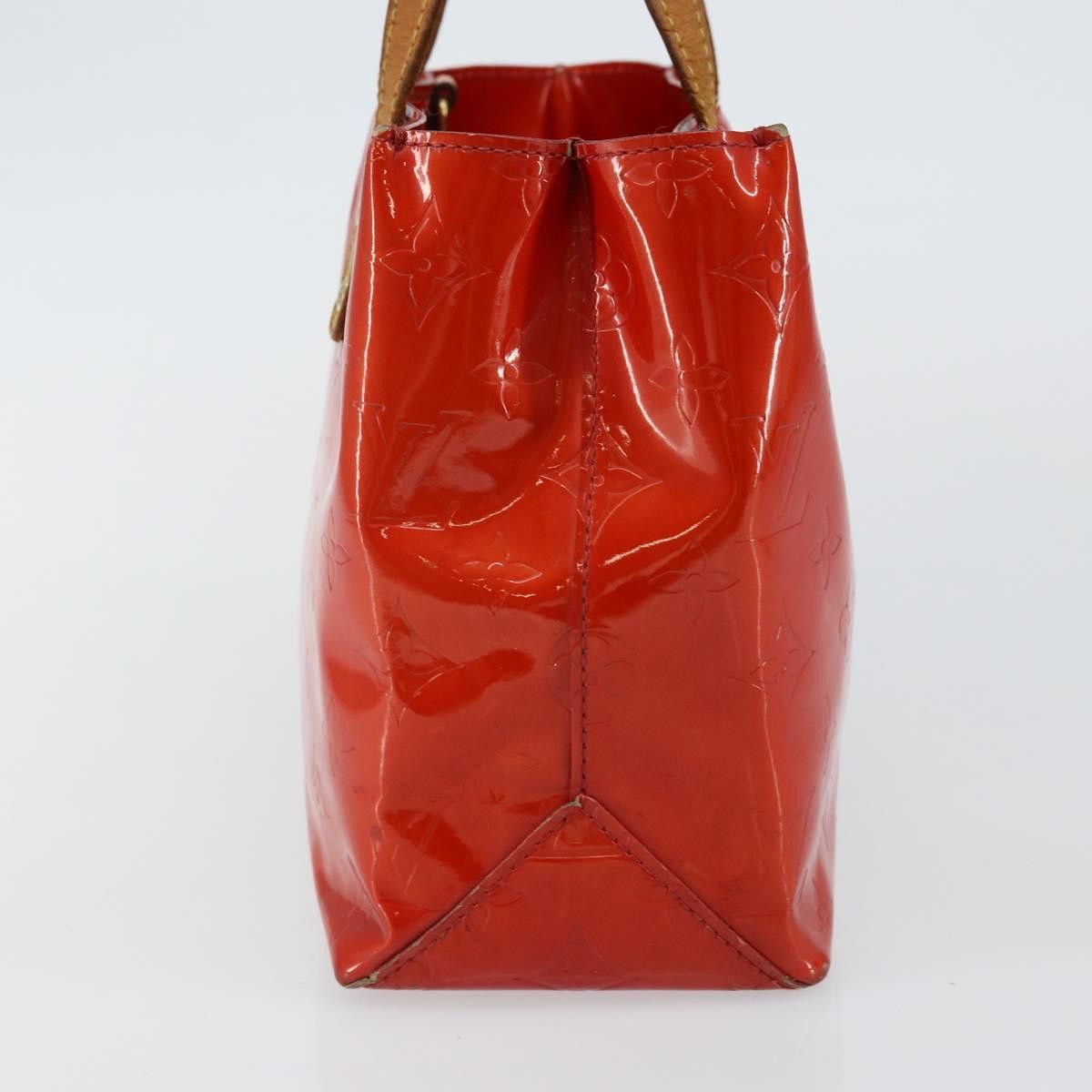 Louis Vuitton LOUIS VUITTON Monogram Vernis Reade PM Hand Bag Red Rouge Size ONE SIZE - 4 Thumbnail