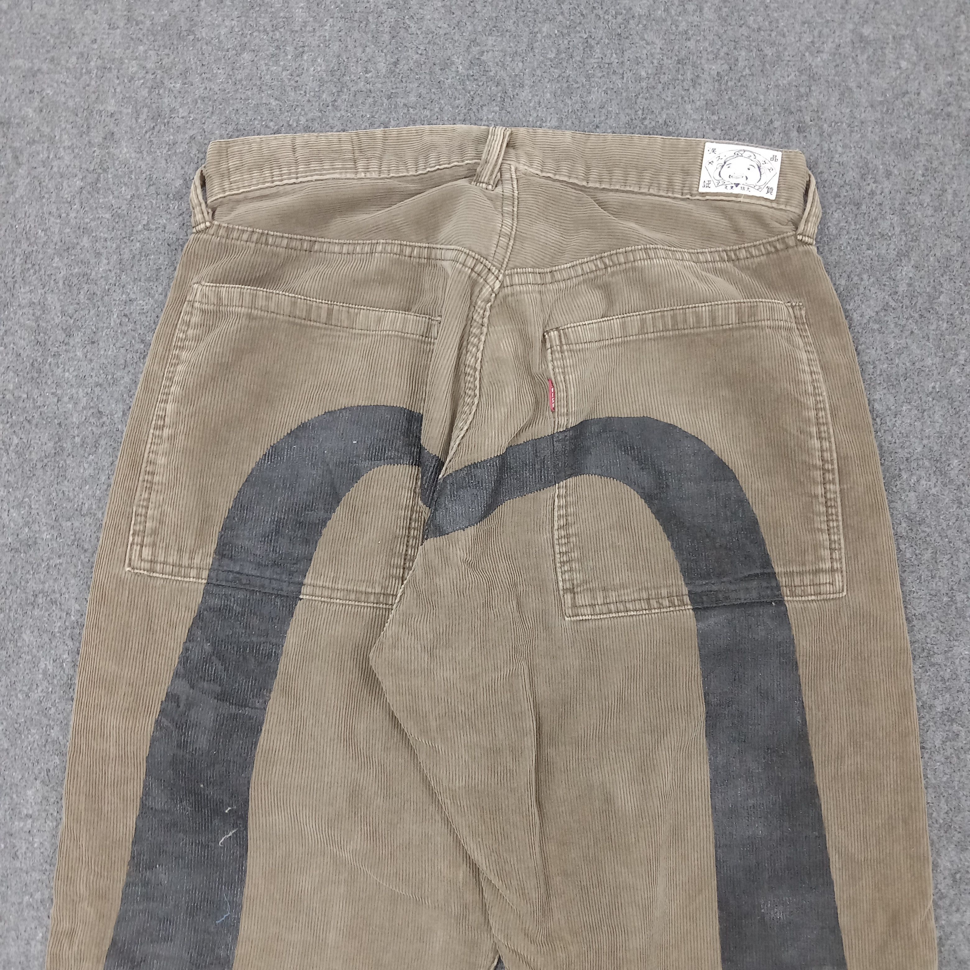 Evisu Japanese Brand Daicock Custom Corduroy Pants C217N1