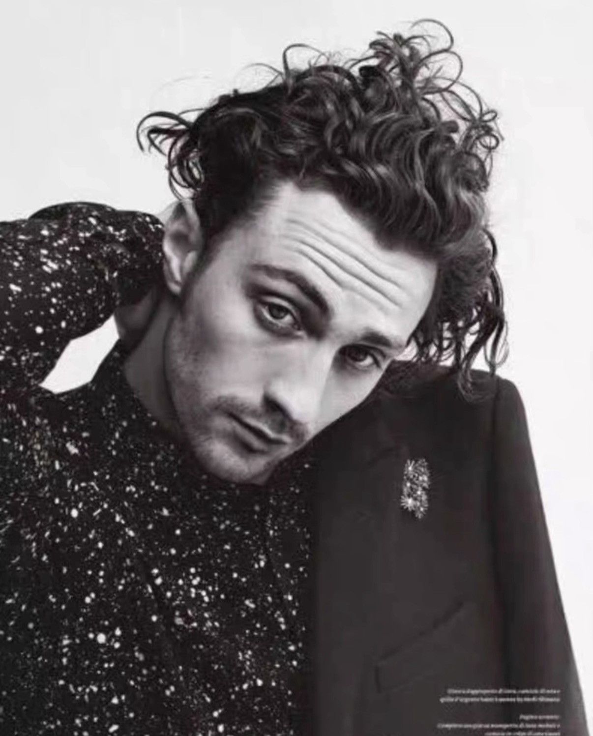 Saint Laurent Paris SLP 15FW Irregular Silk Starry Sky Splatter Print Shirt Size US L / EU 52-54 / 3 - 8 Thumbnail