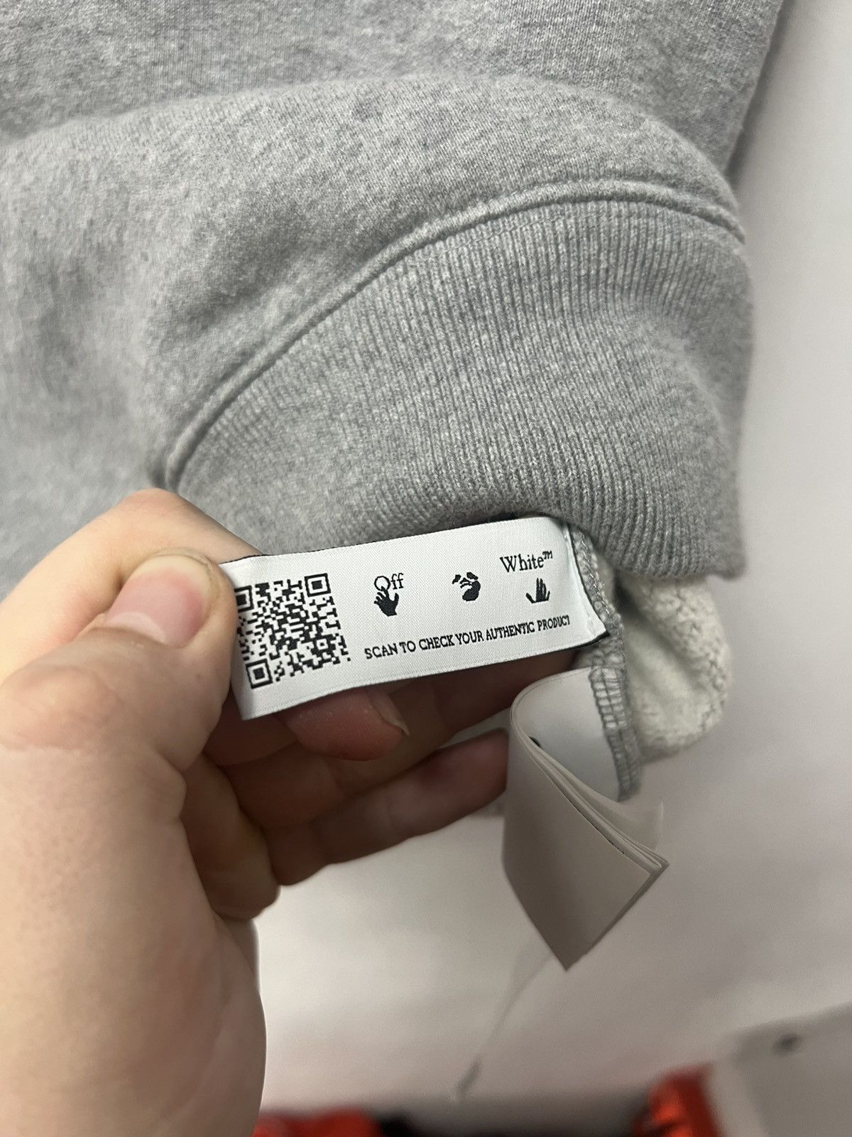 Off-White Off White Sweatshirt Big Logo Size S Gray Men Size US S / EU 44-46 / 1 - 12 Thumbnail