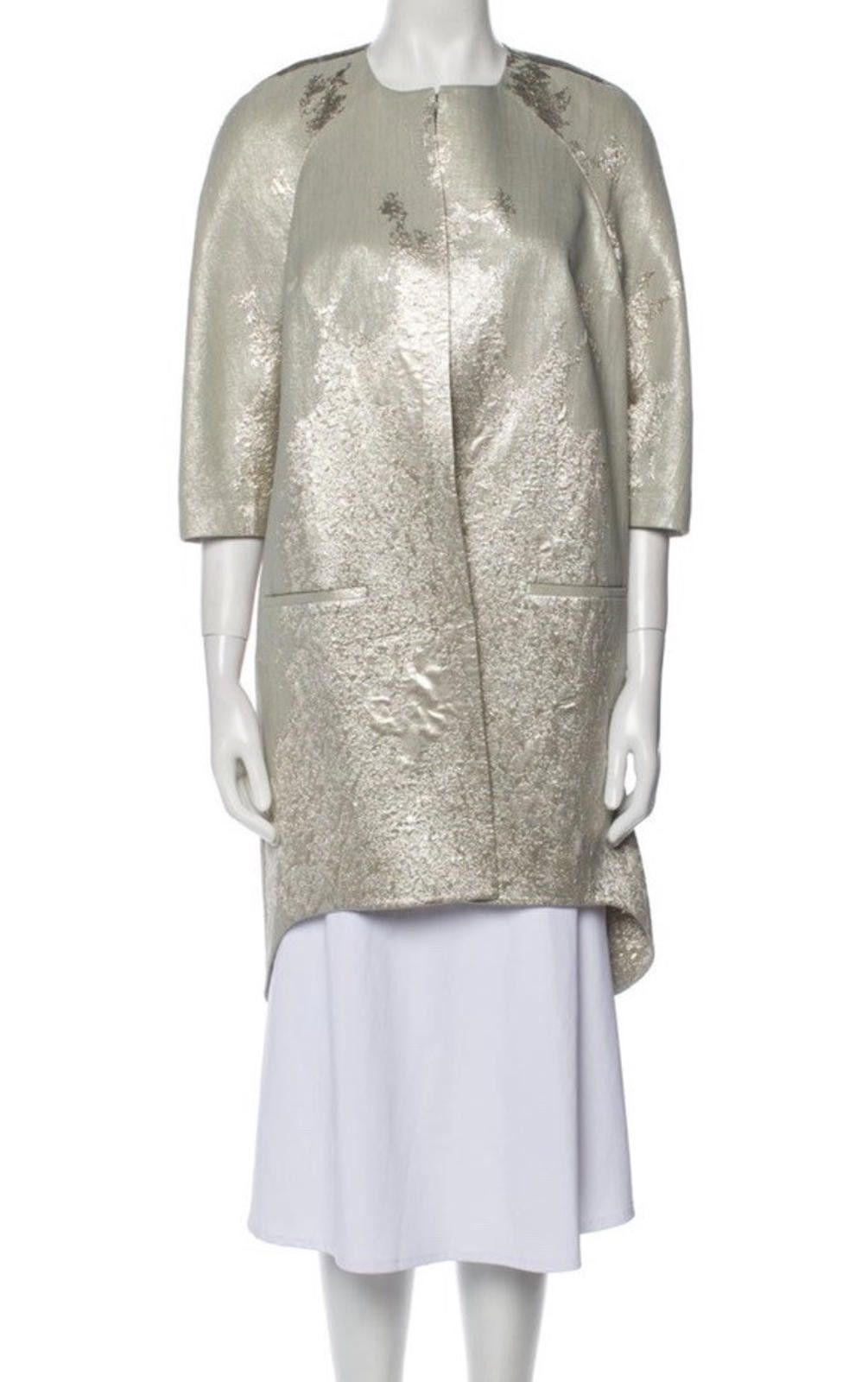 Other Arzu Kaprol Silver Golden Blazer Jacket Sz 40/S Size S / US 4 / IT 40 - 1 Thumbnail