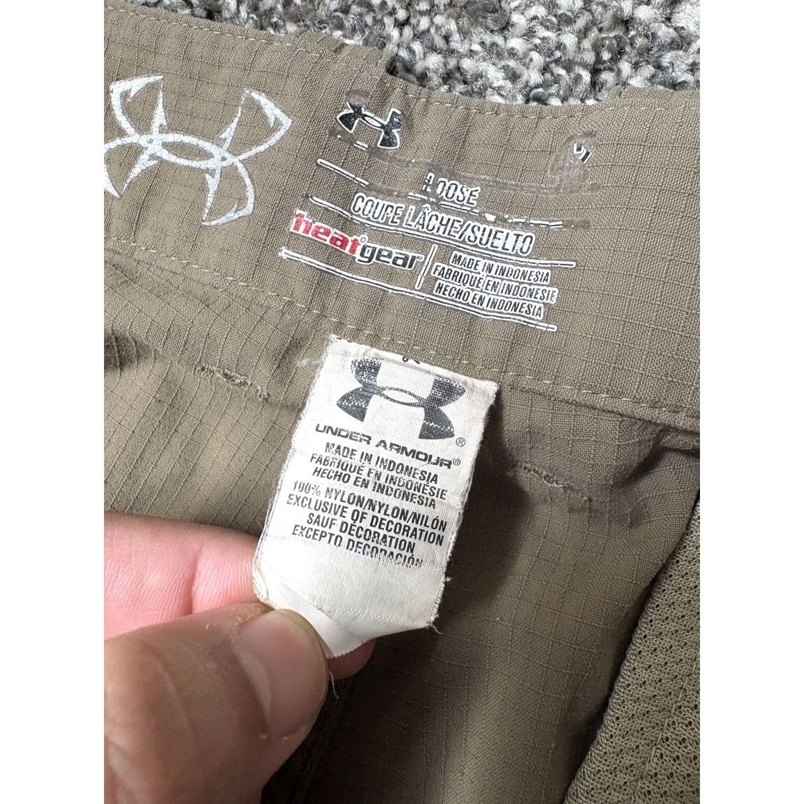 Under Armour Under Armour Ripstop Pants Mens 42x32 Beige Cargo Convertible Hooded? No. Size US 42 / EU 58 - 3 Thumbnail