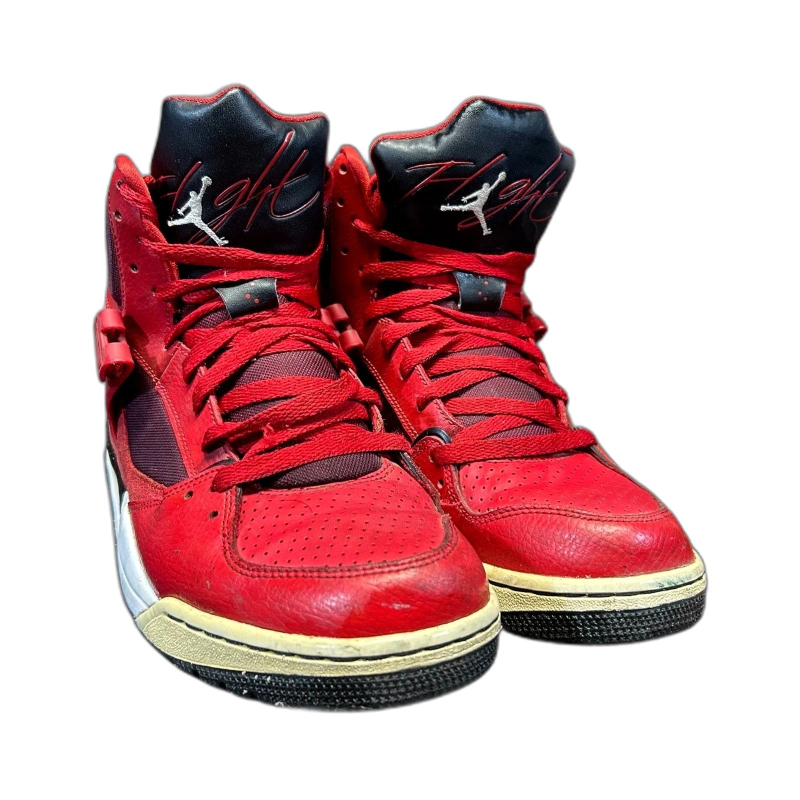 Jordan Brand Nike Mens Air Jordan Flight 45 High 616816-600 Red Basketbal Size US 9.5 / EU 42-43 - 2 Thumbnail