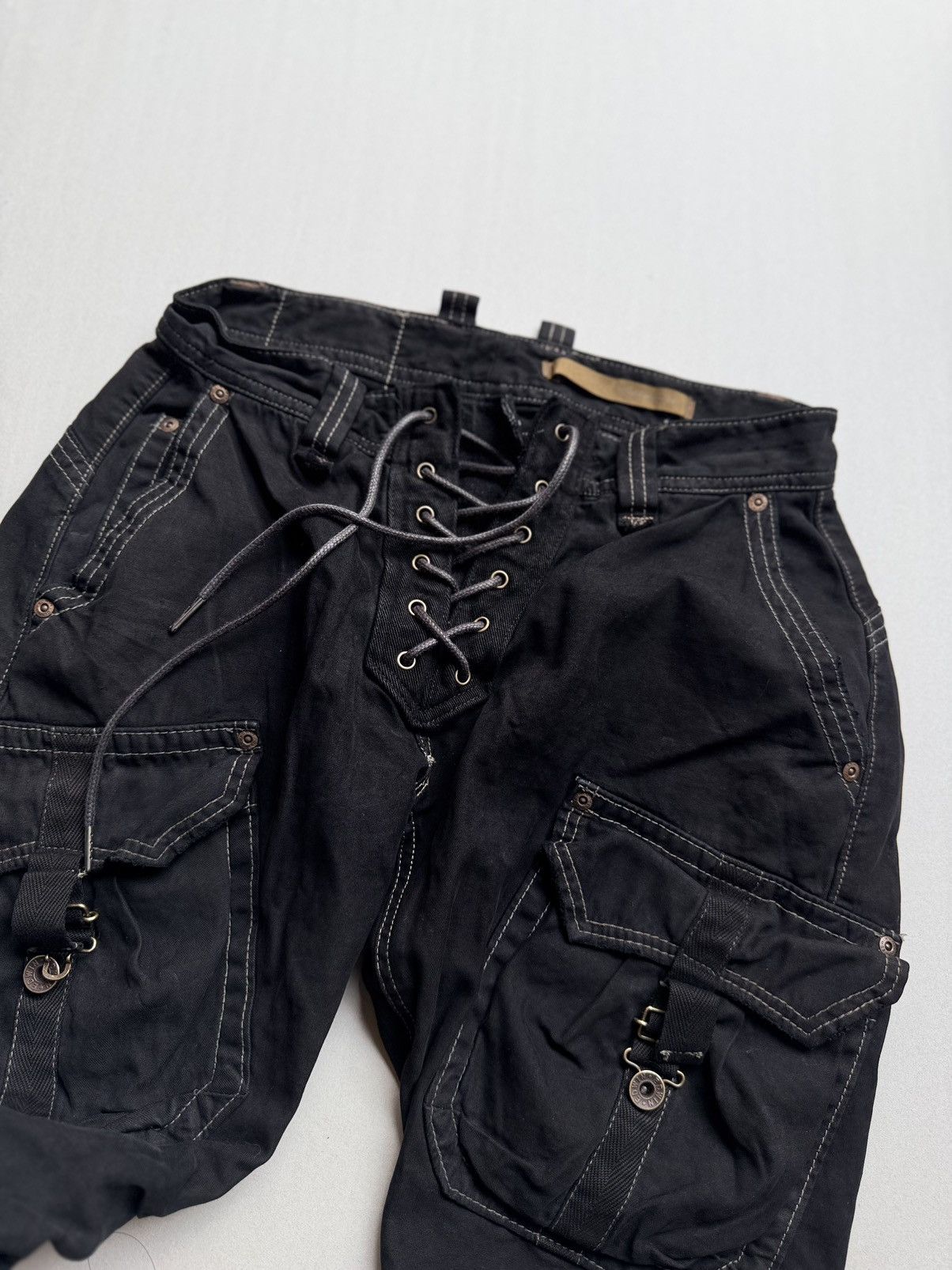Japanese Brand Edwin lace up flare cargo pants Size US 28 / EU 44 - 2 Thumbnail