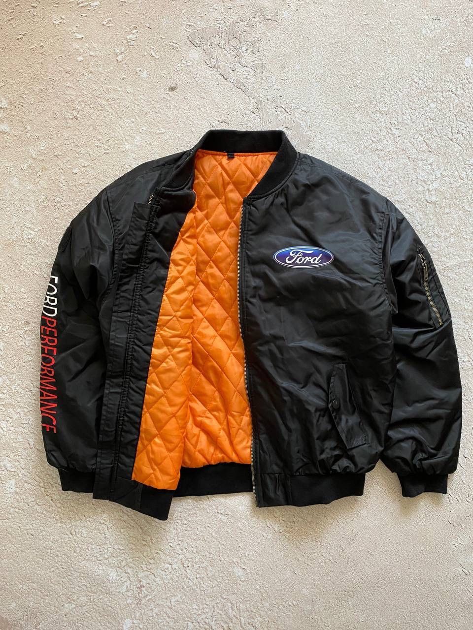 Vintage Racing Ma-1 Ford Motorsports Nascar distressed jacket Size US L / EU 52-54 / 3 - 3 Thumbnail