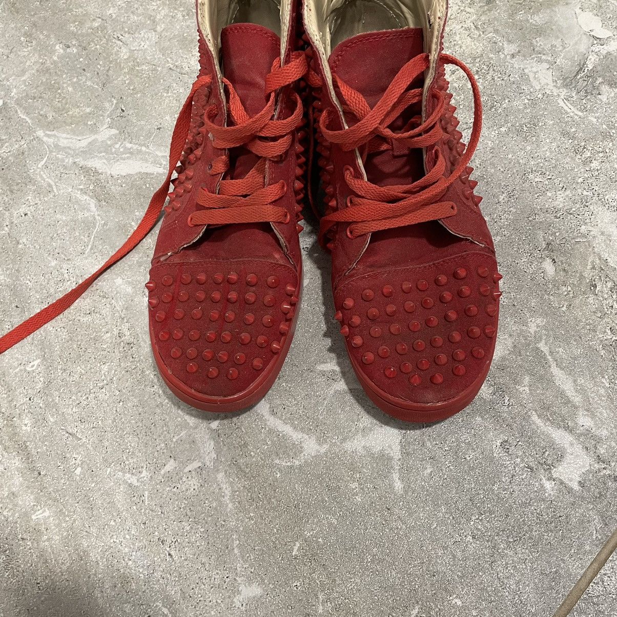 Christian Louboutin × If Six Was Nine 40 Christian louboutin spike chrome SHOES high sneakers red Size US 7 / EU 40 - 9 Thumbnail