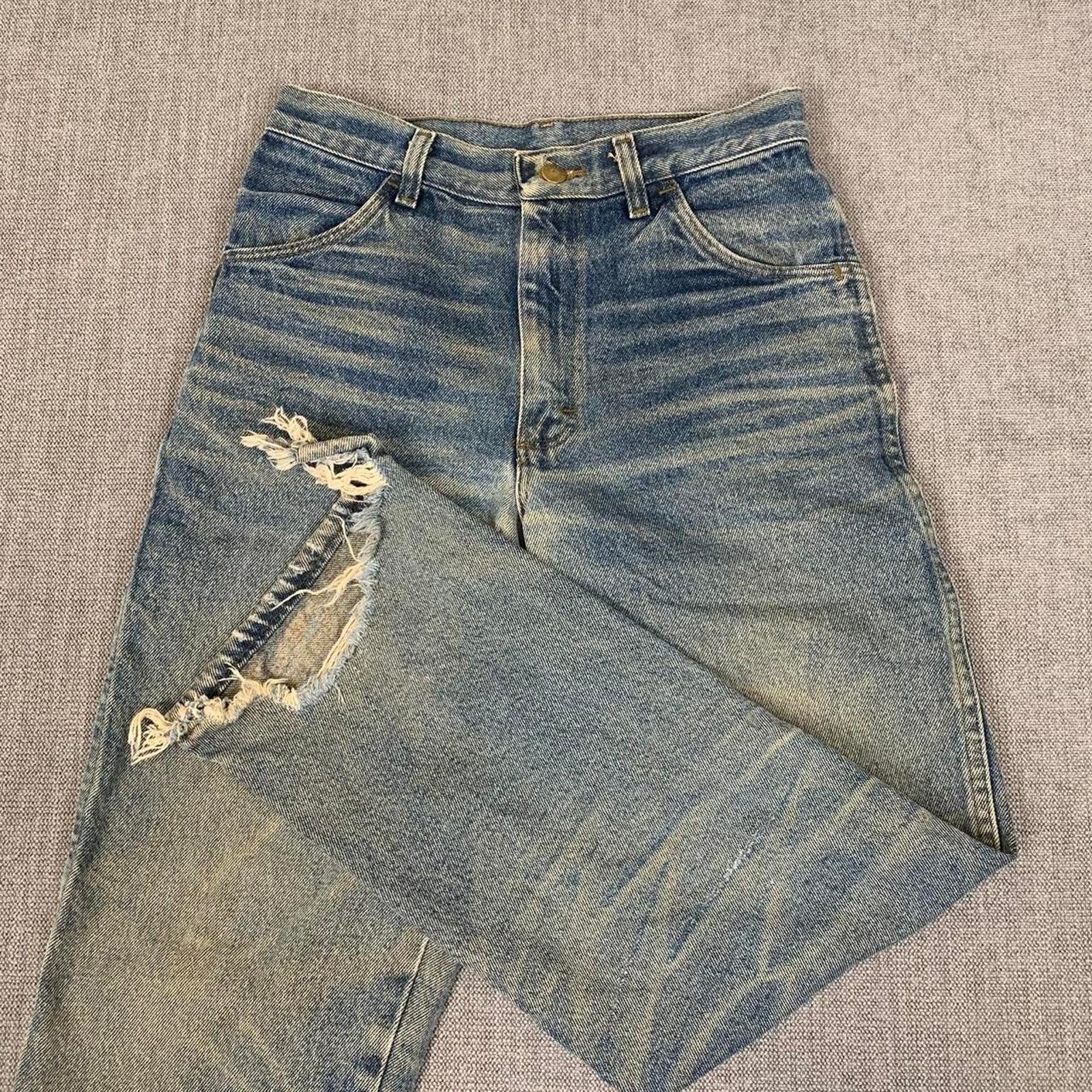 Rustler Vintage 90s Rustler honeycomb Distressed denim Jeans Size 26" / US 2 / IT 38 - 1 Thumbnail