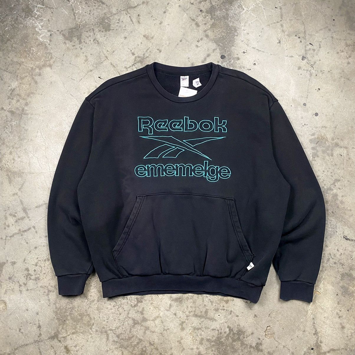 Japanese Brand × Reebok Rare Reebok x MMLG Boxy Oversize Crewneck Size US XL / EU 56 / 4 - 1 Thumbnail