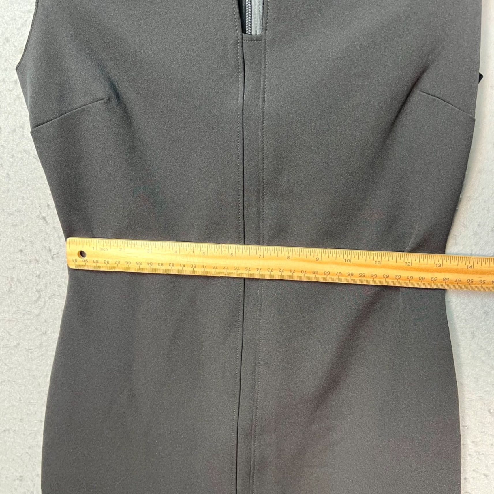 Zara Zara Woman Small Black Cap Sleeve Sheath Dress Shirt Dress Ladies Dress Party Cocktail Knee Length 90s? Size S / US 4 / IT 40 - 7 Thumbnail