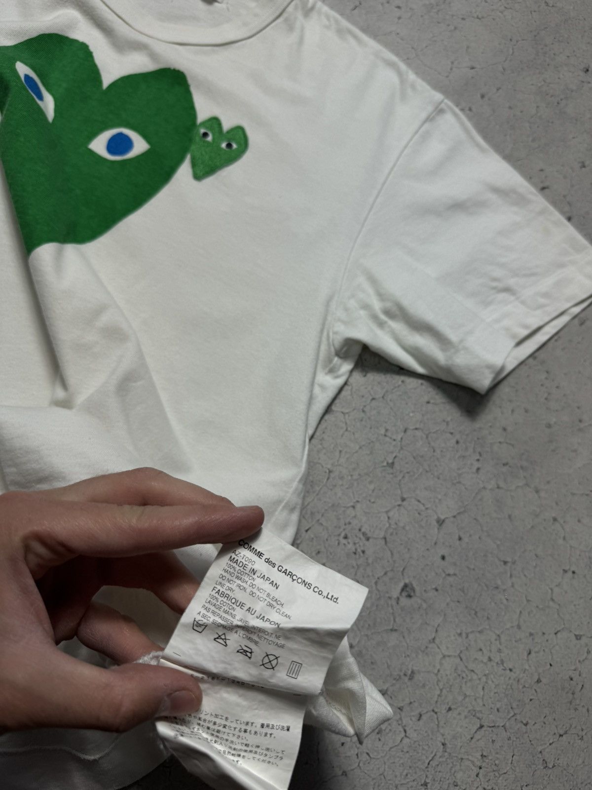 Comme des Garcons PLAY Play Comme Des Garcons Luxury Big Logo T-Shirt White Size US L / EU 52-54 / 3 - 10 Thumbnail