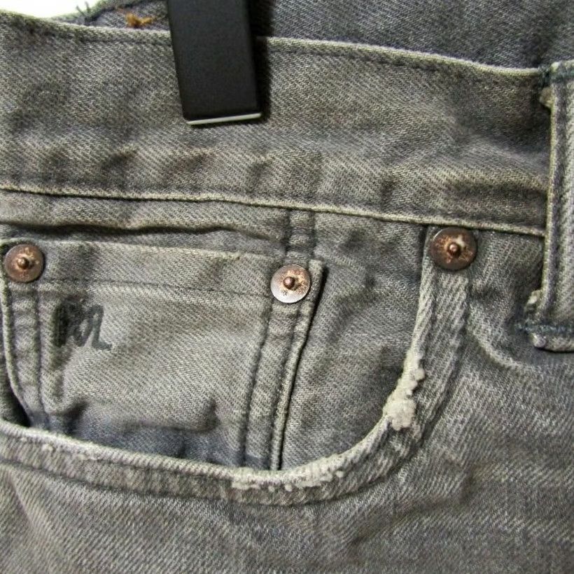 Arrow RRL Ralph Lauren Gray Slim Fit Denim Jeans Mens 30x30 Cotton Pre-owned Size US 30 / EU 46 - 7 Thumbnail