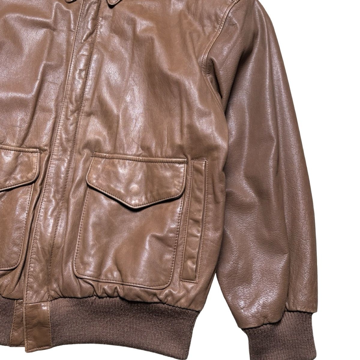 Other Vintage Pelle NY Milano Leather Jacket M Bomber Flight A2 Size US M / EU 48-50 / 2 - 2 Thumbnail