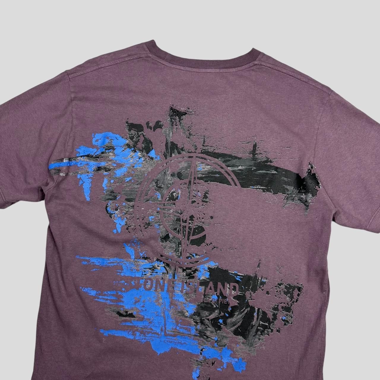 Stone Island Stone Island 2020 Dusty Purple Isola Di Pietra T-shirt - M Size US M / EU 48-50 / 2 - 4 Thumbnail