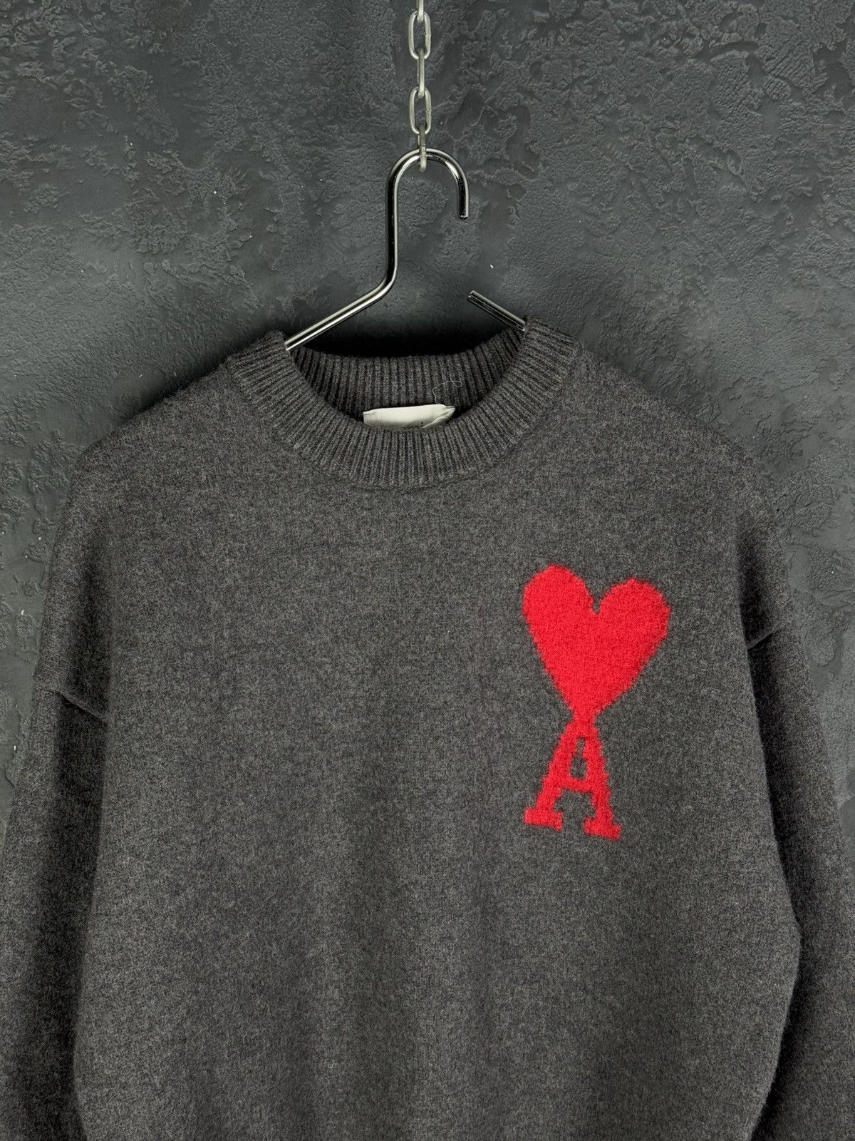 AMI AMI PARIS ADC Logo-Intarsia Virgin Wool Sweater Size US S / EU 44-46 / 1 - 4 Thumbnail