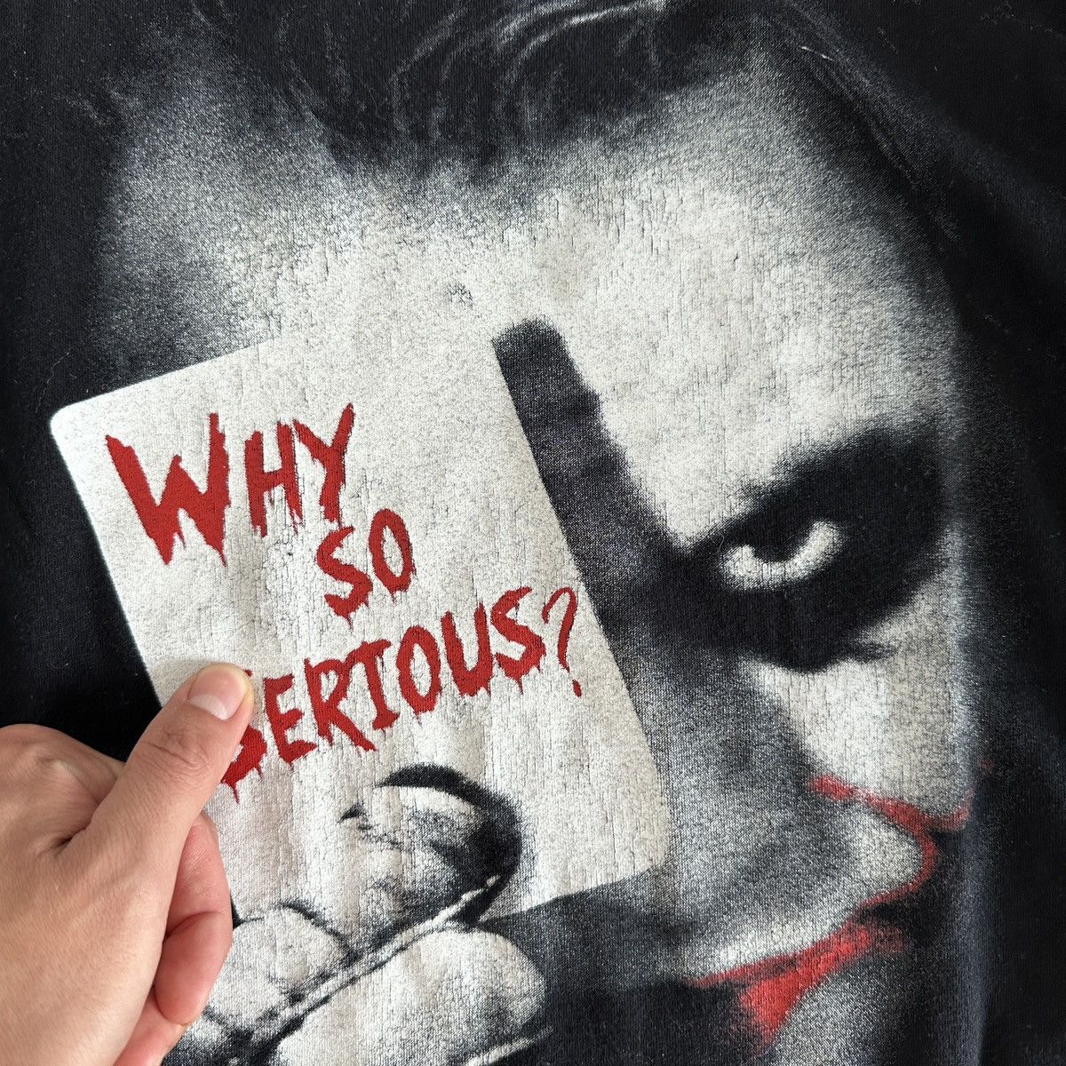 DC Comics Vintage 00s Joker Why So Serious Dark Knight rises y2k tee Size US S / EU 44-46 / 1 - 4 Thumbnail