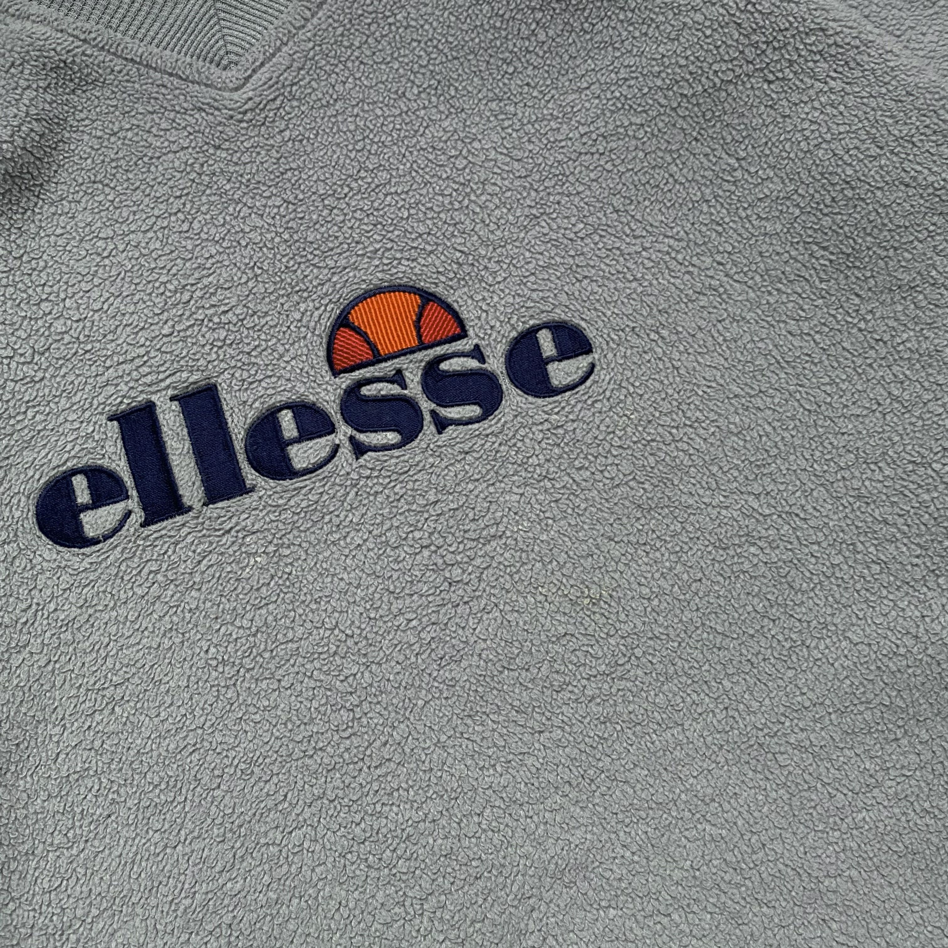 Ellesse 🦈 Vintage 80s Ellesse Fleece sweatshirt Drill Gorpcore Size US L / EU 52-54 / 3 - 6 Thumbnail