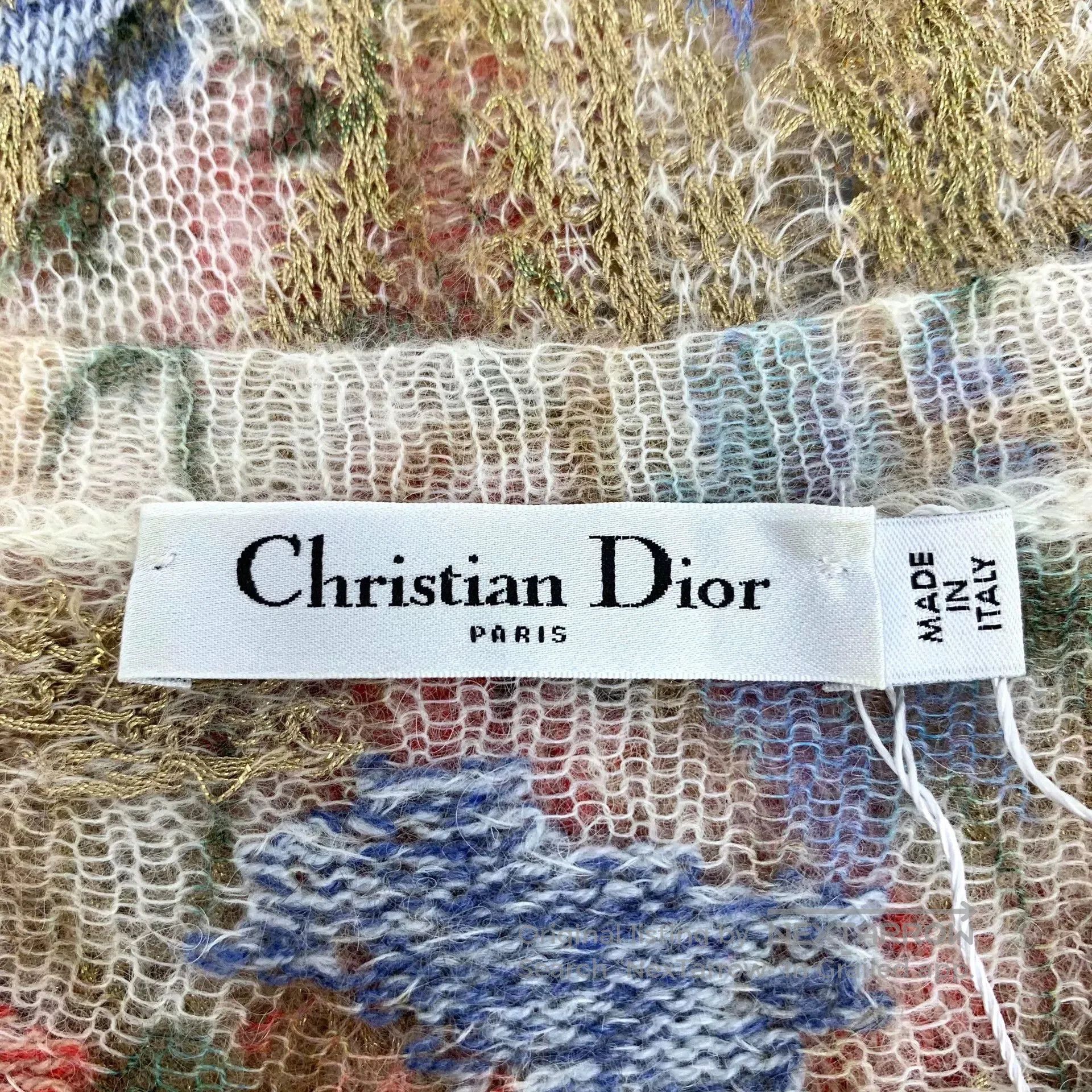 Dior multicolor floral knit sweater by dior. Size US S / EU 44-46 / 1 - 5 Thumbnail