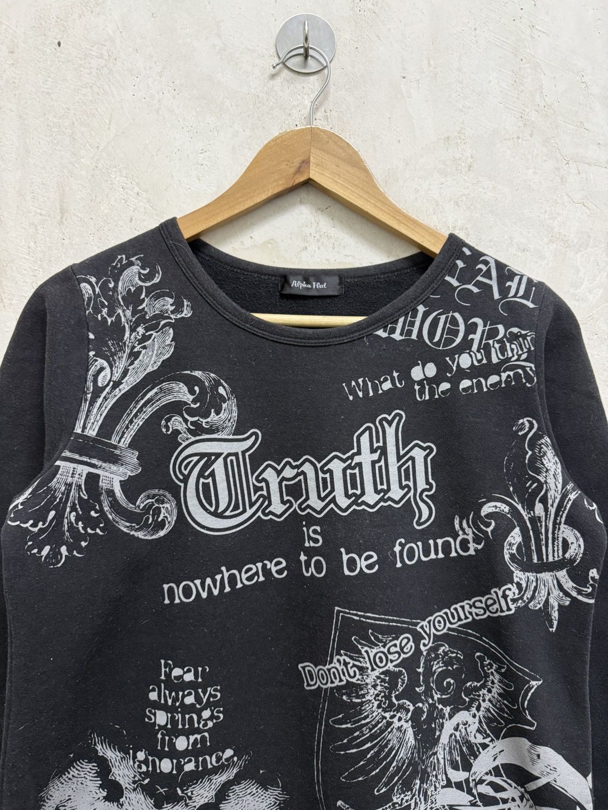If Six Was Nine Alpha Flat Gothic Punk Grunge ifsixwasnine style Sweater Size US S / EU 44-46 / 1 - 2 Thumbnail