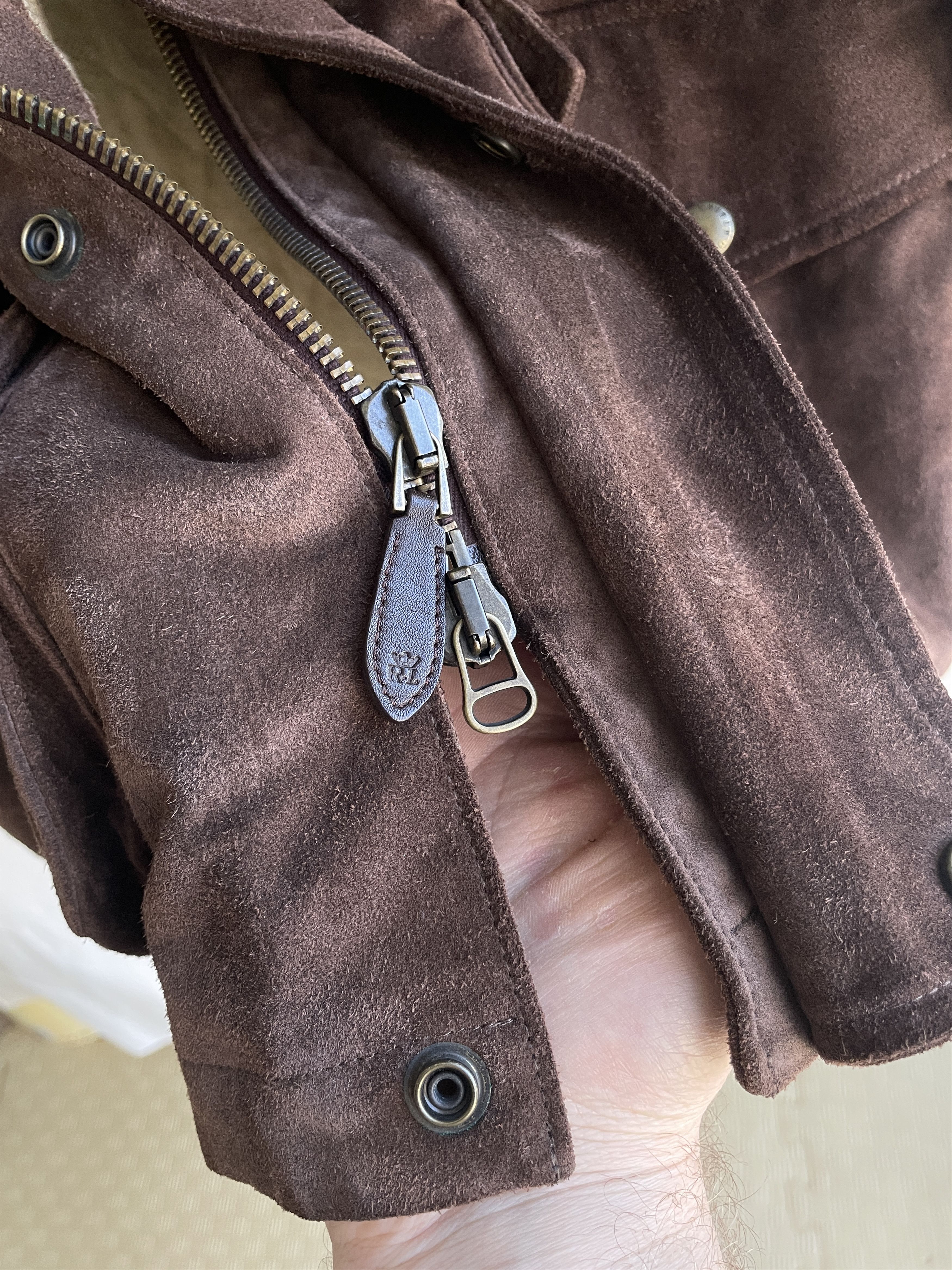 Polo Ralph Lauren Polo Ralph Lauren Calf Suede Brown Tobacco Barn Coat Size L Size US L / EU 52-54 / 3 - 17 Thumbnail