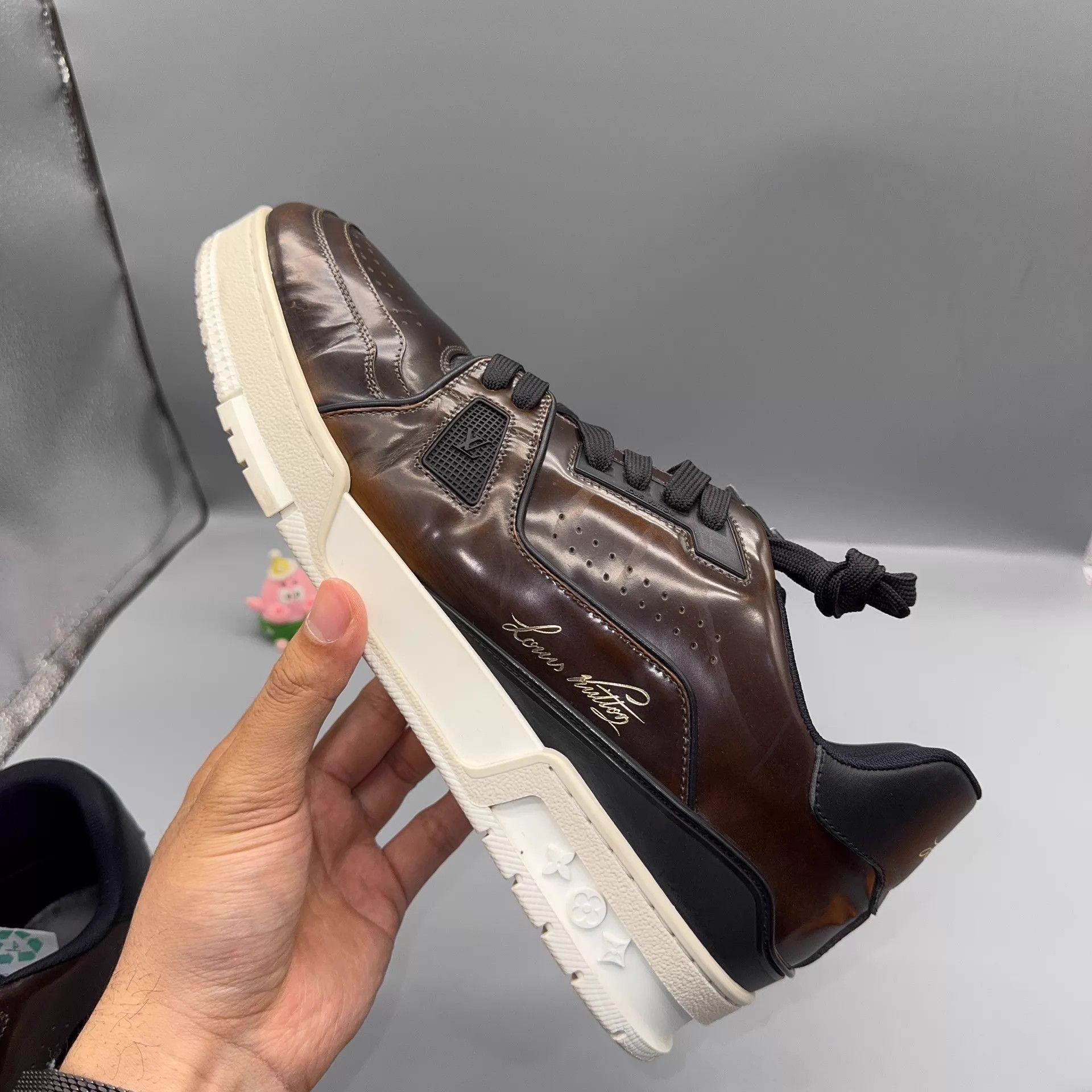 Louis Vuitton Louis Vuitton Trainer Brown/Black 42.5 Size US 9.5 / EU 42-43 - 8 Thumbnail