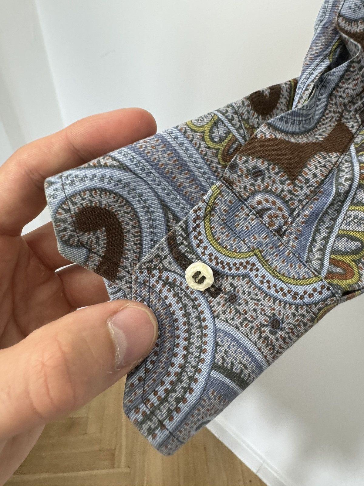 Etro Etro Milano Paisley button down shirt Vintage Casual Rare Size US S / EU 44-46 / 1 - 5 Thumbnail