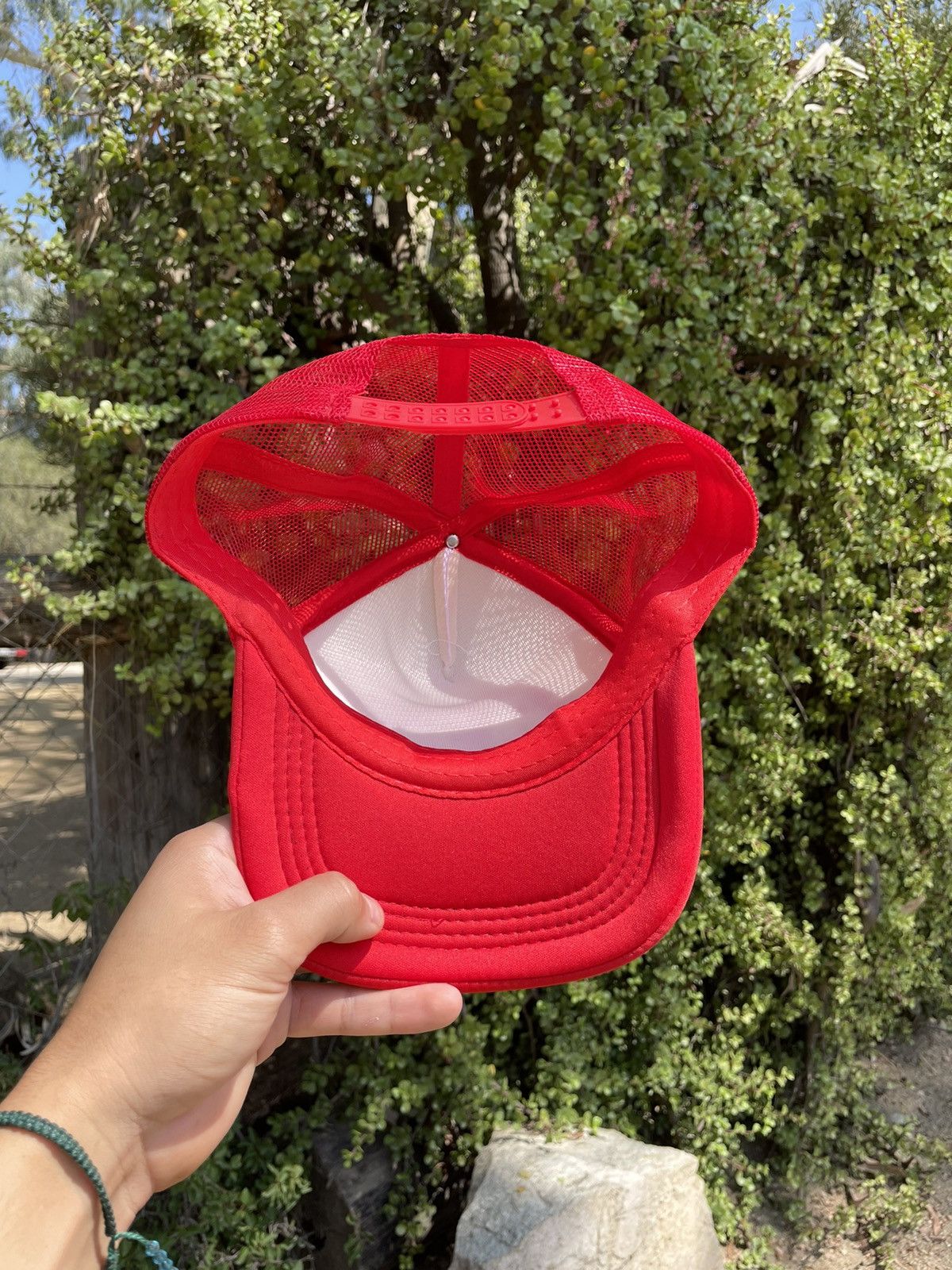 Other Vintage red and white trucker hat Size ONE SIZE - 5 Thumbnail