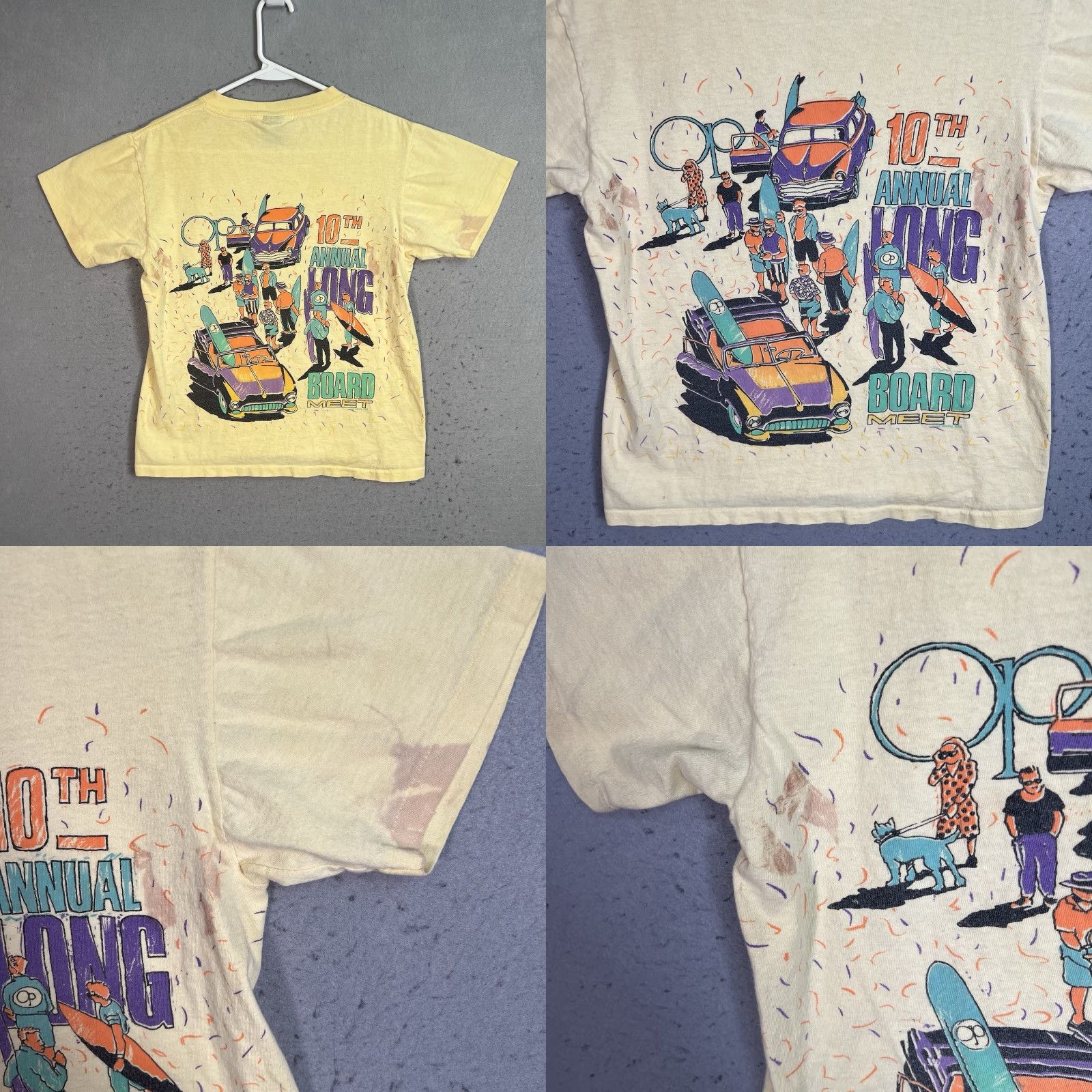 Ocean Pacific VINTAGE Ocean Pacific Graphic Tee 80s Adult Medium Yellow Sportswear USA Mens Size US M / EU 48-50 / 2 - 8 Thumbnail