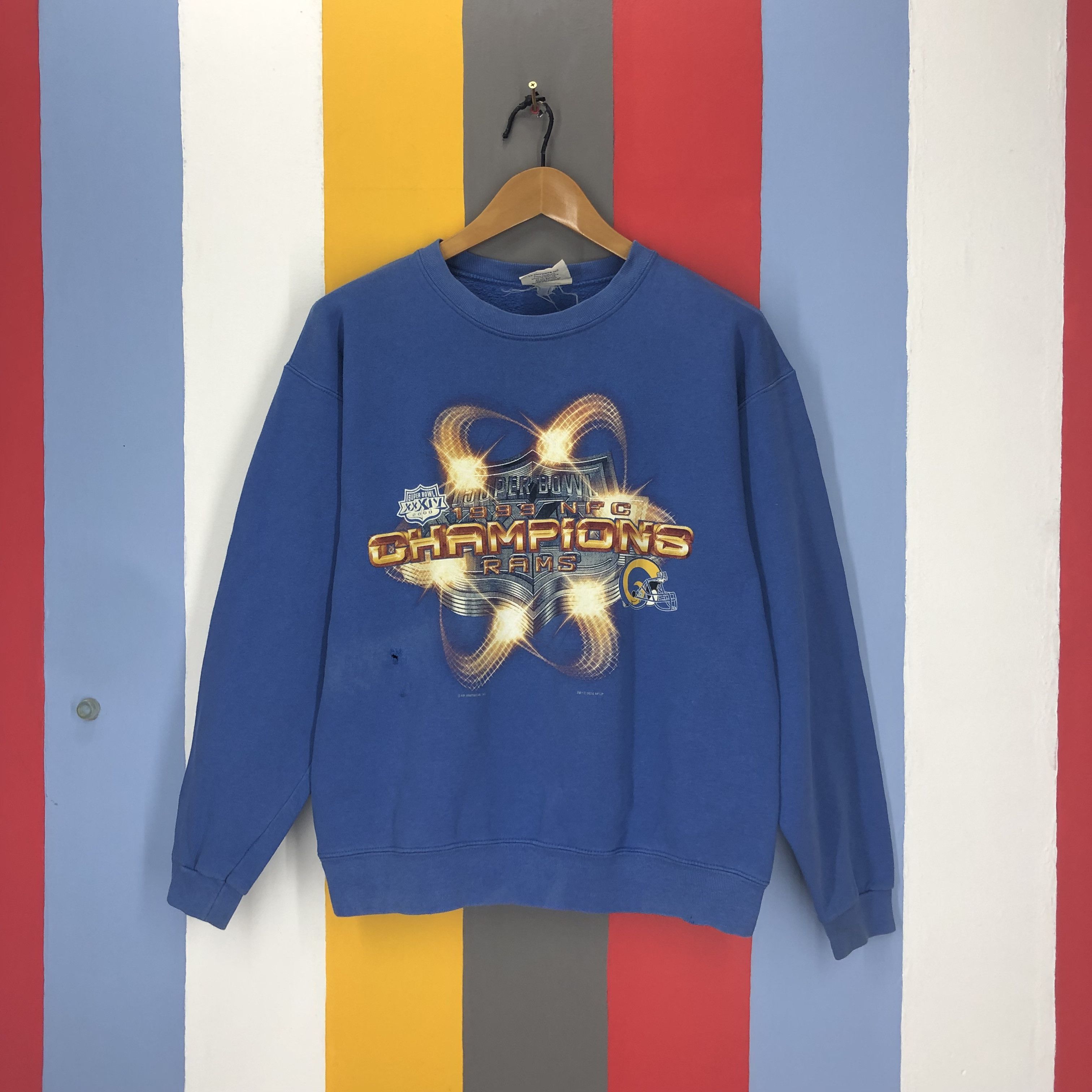 Y2K Vintage SUPERBOWL CHAMPIONS RAMS Sweatshirt #1665/04