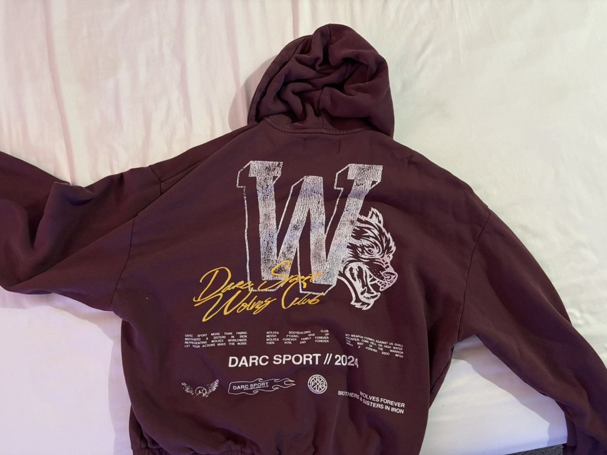 Darc Sport Darc Sport Maroon Hoodie Size US XL / EU 56 / 4 - 3 Thumbnail