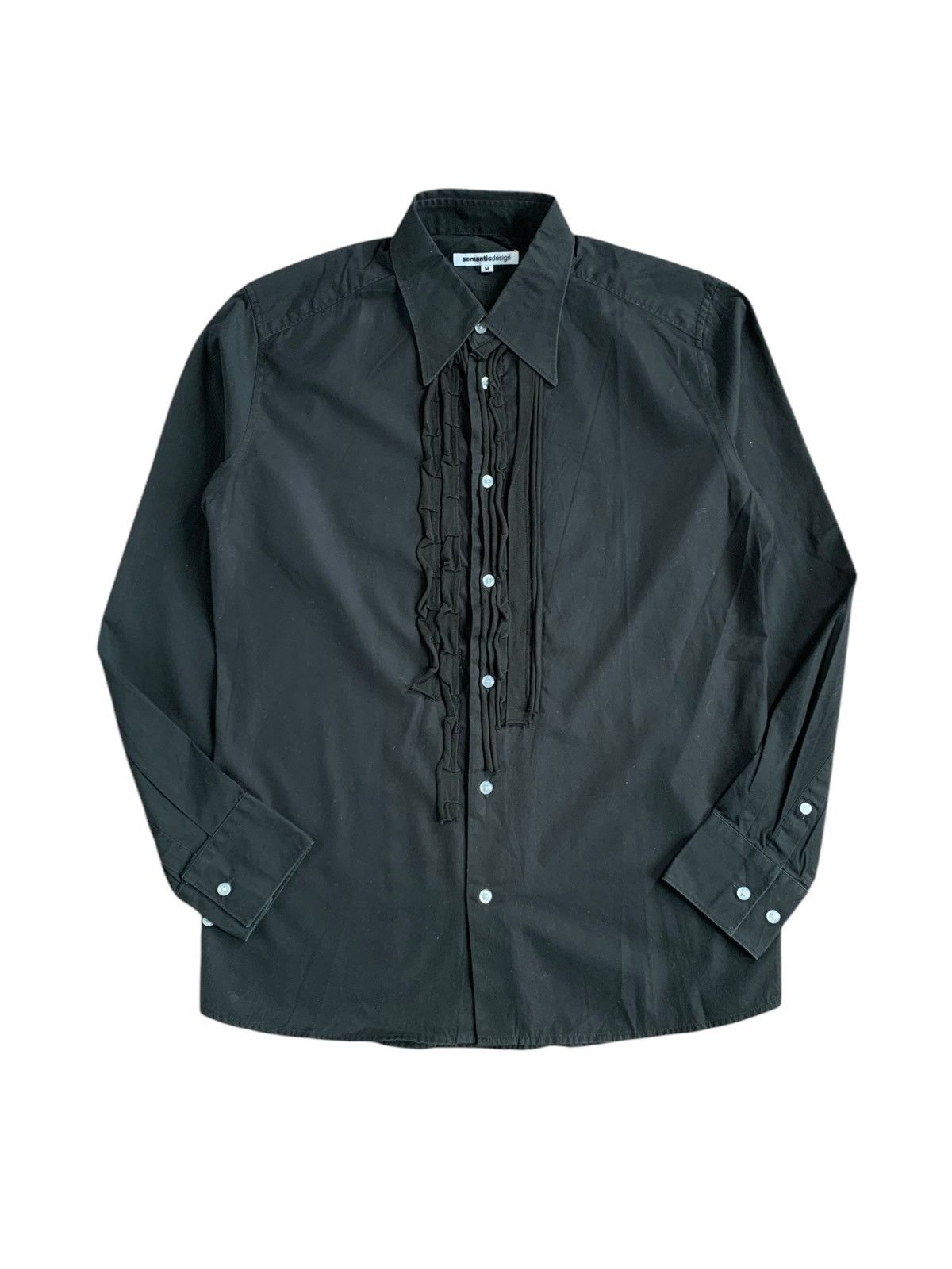 If Six Was Nine × KMRii × semanticdesign Rare Semantic Design black beautifull shirt Size US M / EU 48-50 / 2 - 1 Thumbnail