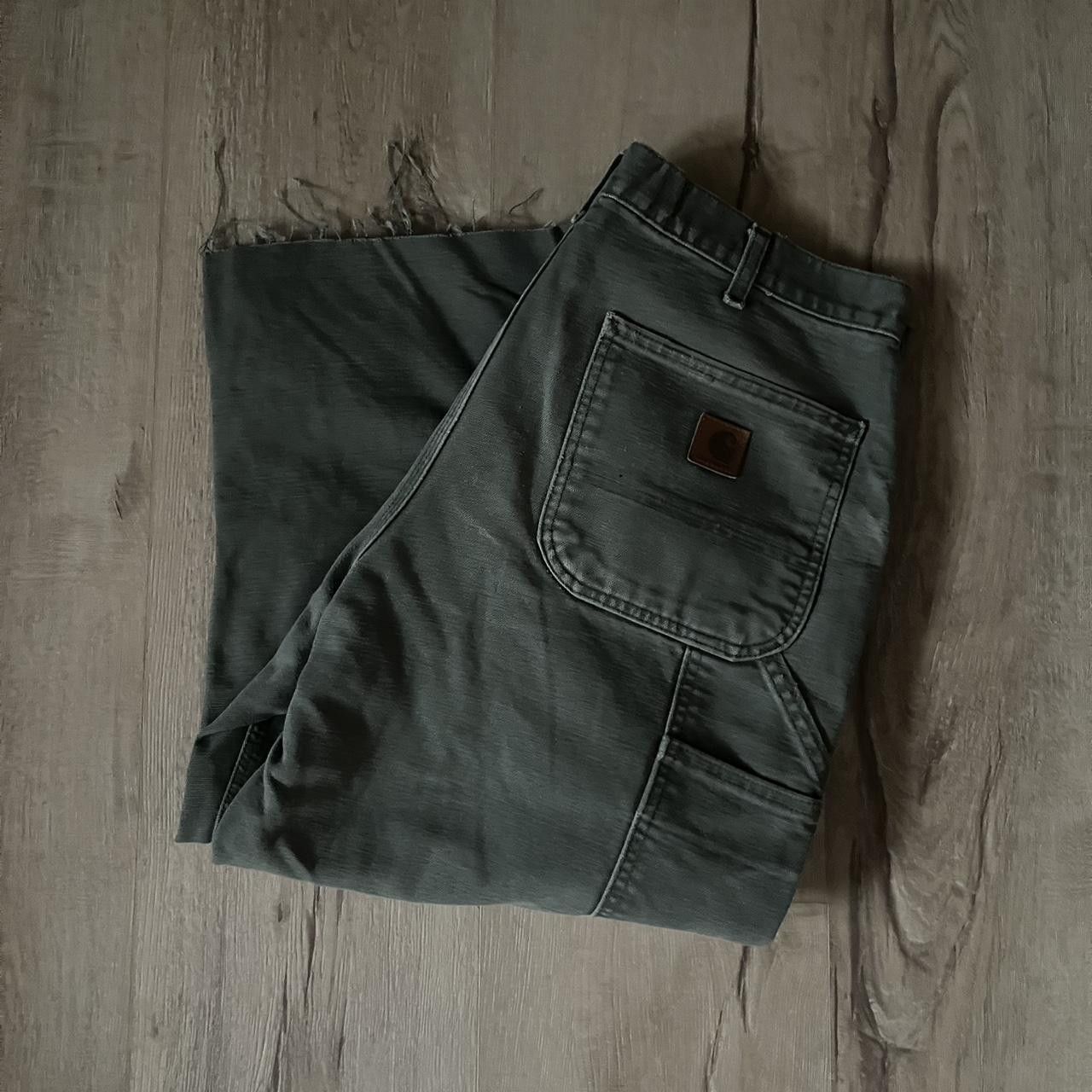 Carhartt Green Moss Canvas Carhartt pants Size US 34 / EU 50 - 1 Thumbnail