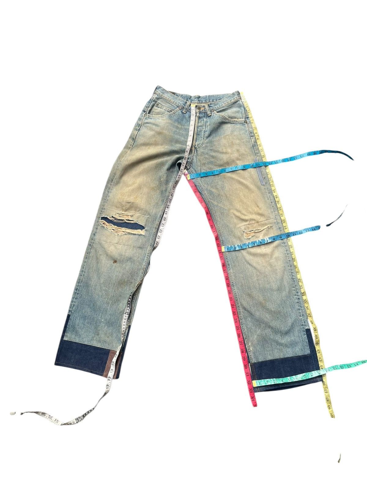Lee Vintage Lee Riders Selvedge Distresed Denim Size US 29 - 12 Thumbnail