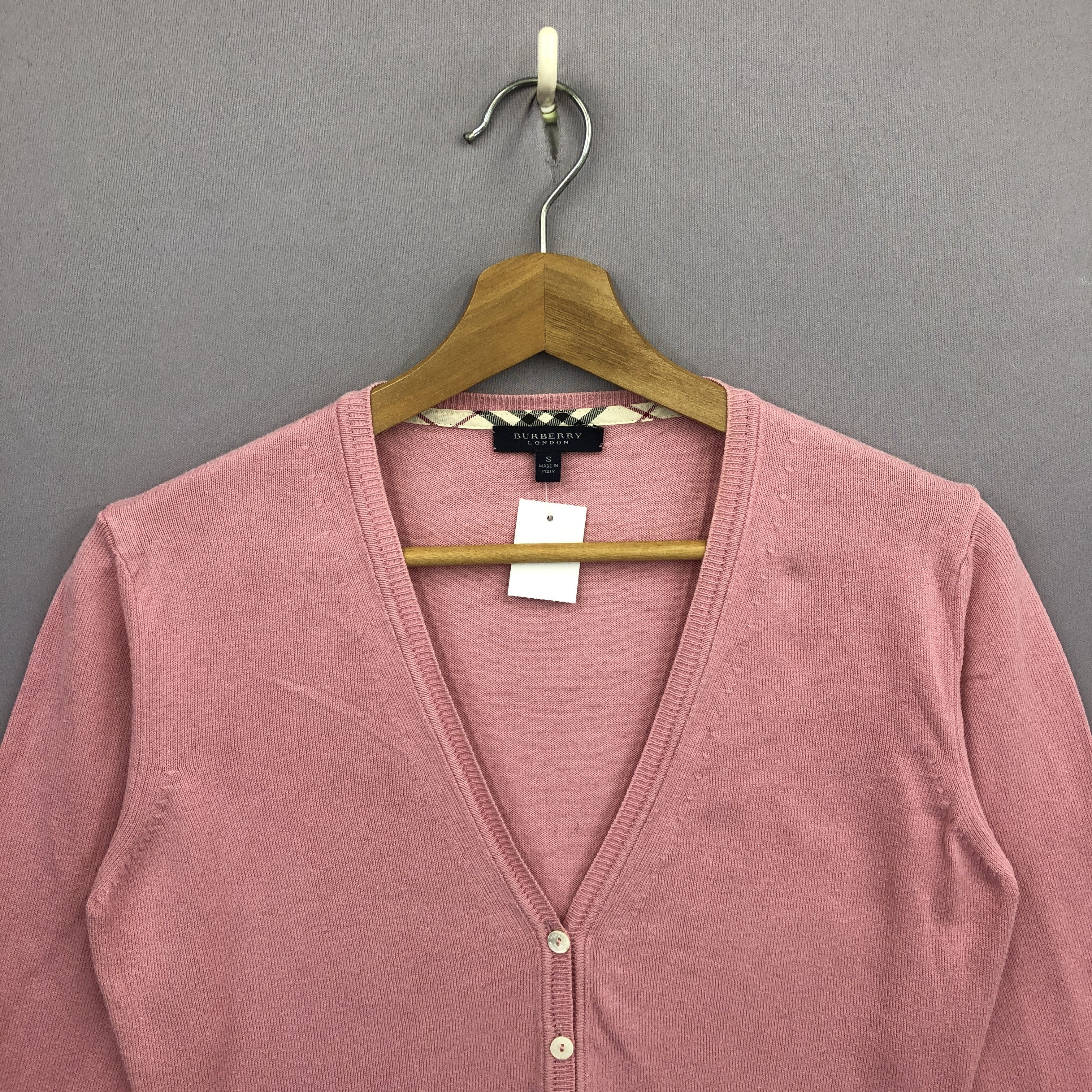 Burberry × Vintage Vintage Y2K Burberry Knit Cardigan Sweater Sweatshirt Size S / US 4 / IT 40 - 2 Thumbnail