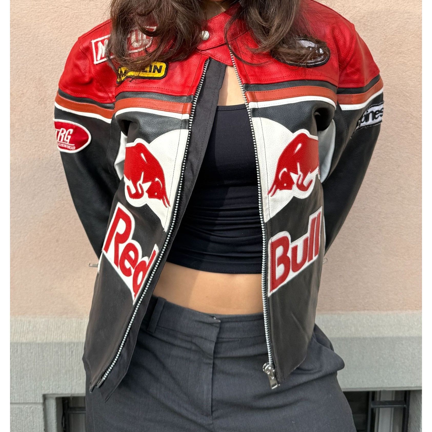 Redbull racing leather jacket