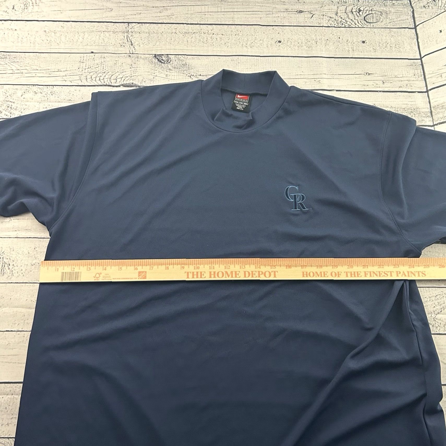 Nike VTG Nike Colorado Rockies Short Sleeve Mock Neck Athletic Shirt Men's XXL Blue Size US XXL / EU 58 / 5 - 6 Thumbnail
