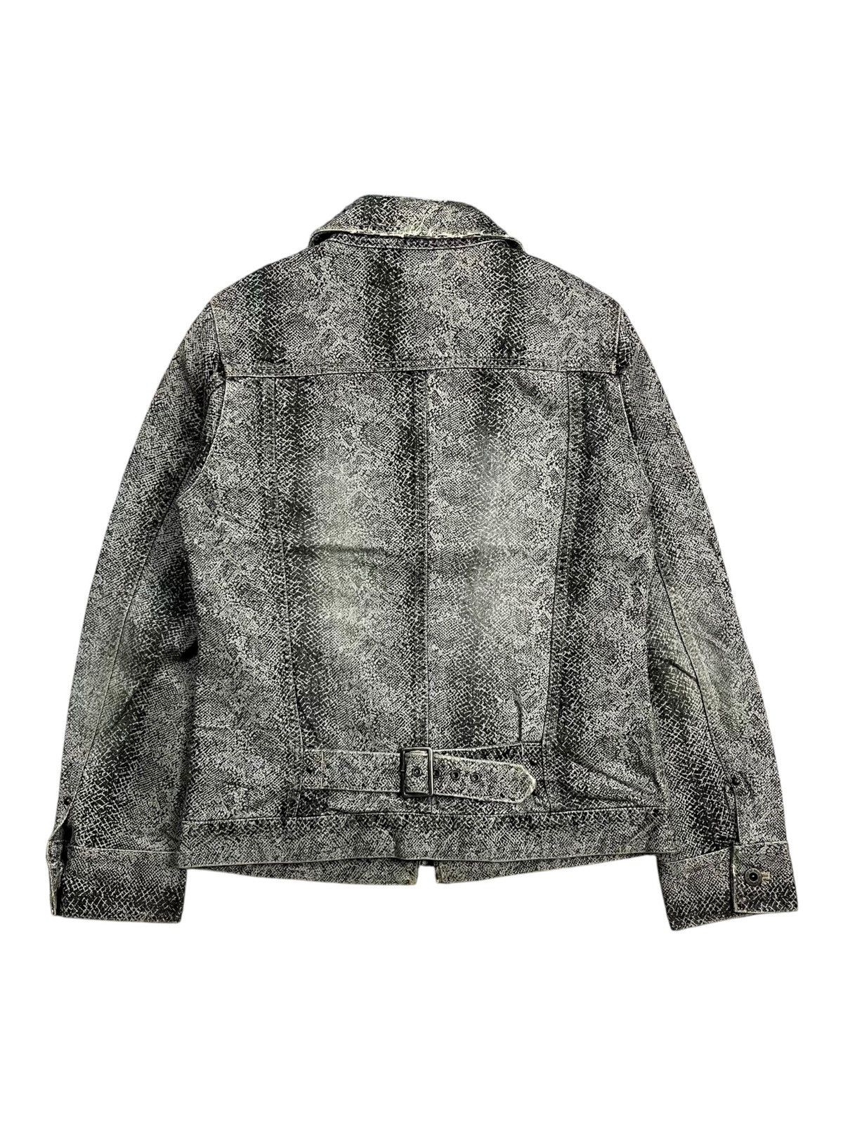 1990s L7 Real Hip - Cyber Reptilian Denim Jacket