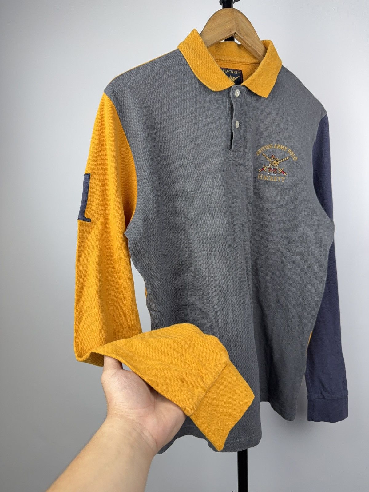 Hackett Vintage 00s Hackett #1 Y2K British Army Polos long sleeve Size US M / EU 48-50 / 2 - 5 Thumbnail