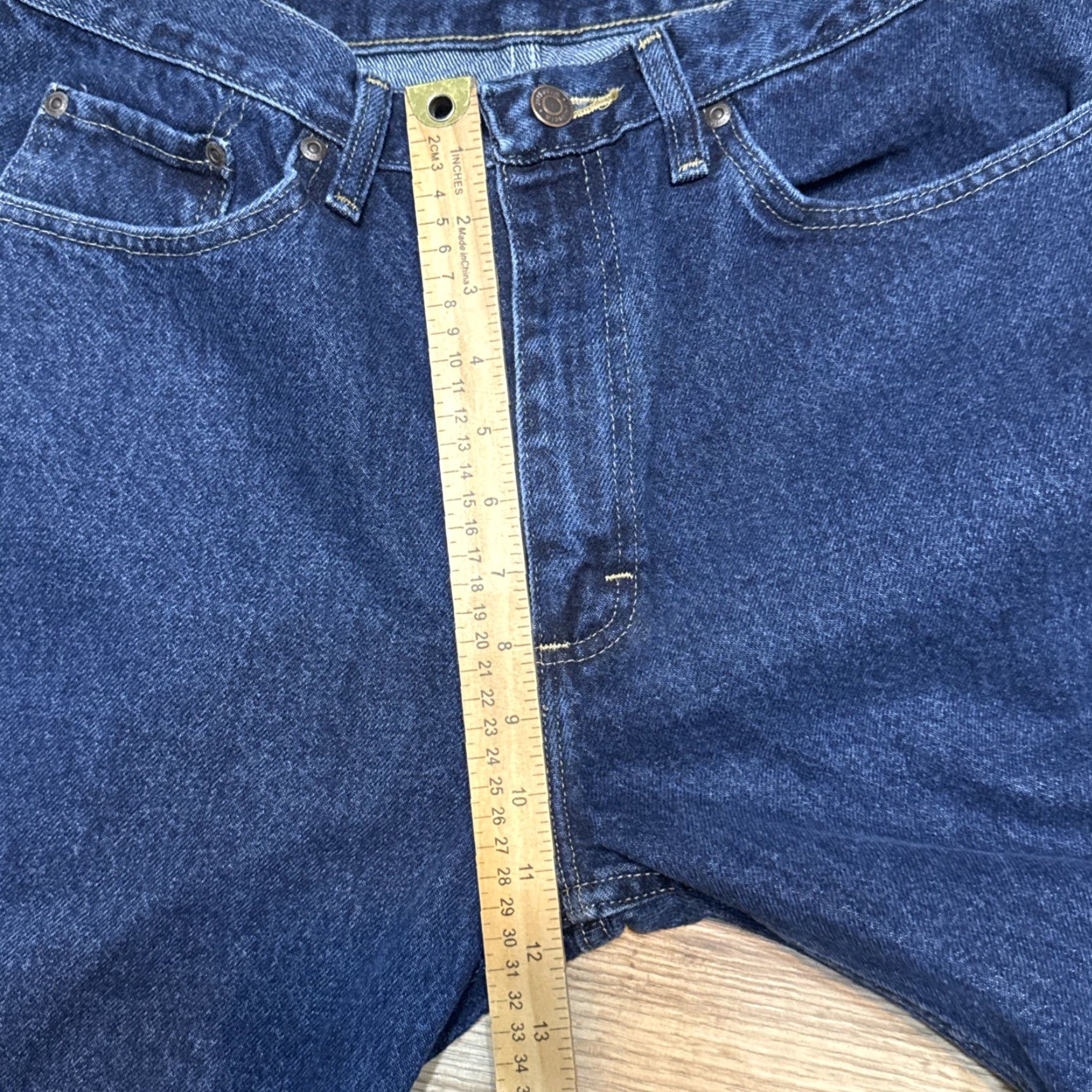 Wrangler VINTAGE Wrangler Men’s Regular Fit Straight Denim Jeans 35x34 Dark Wash 9650IMR Size US 35 - 5 Thumbnail