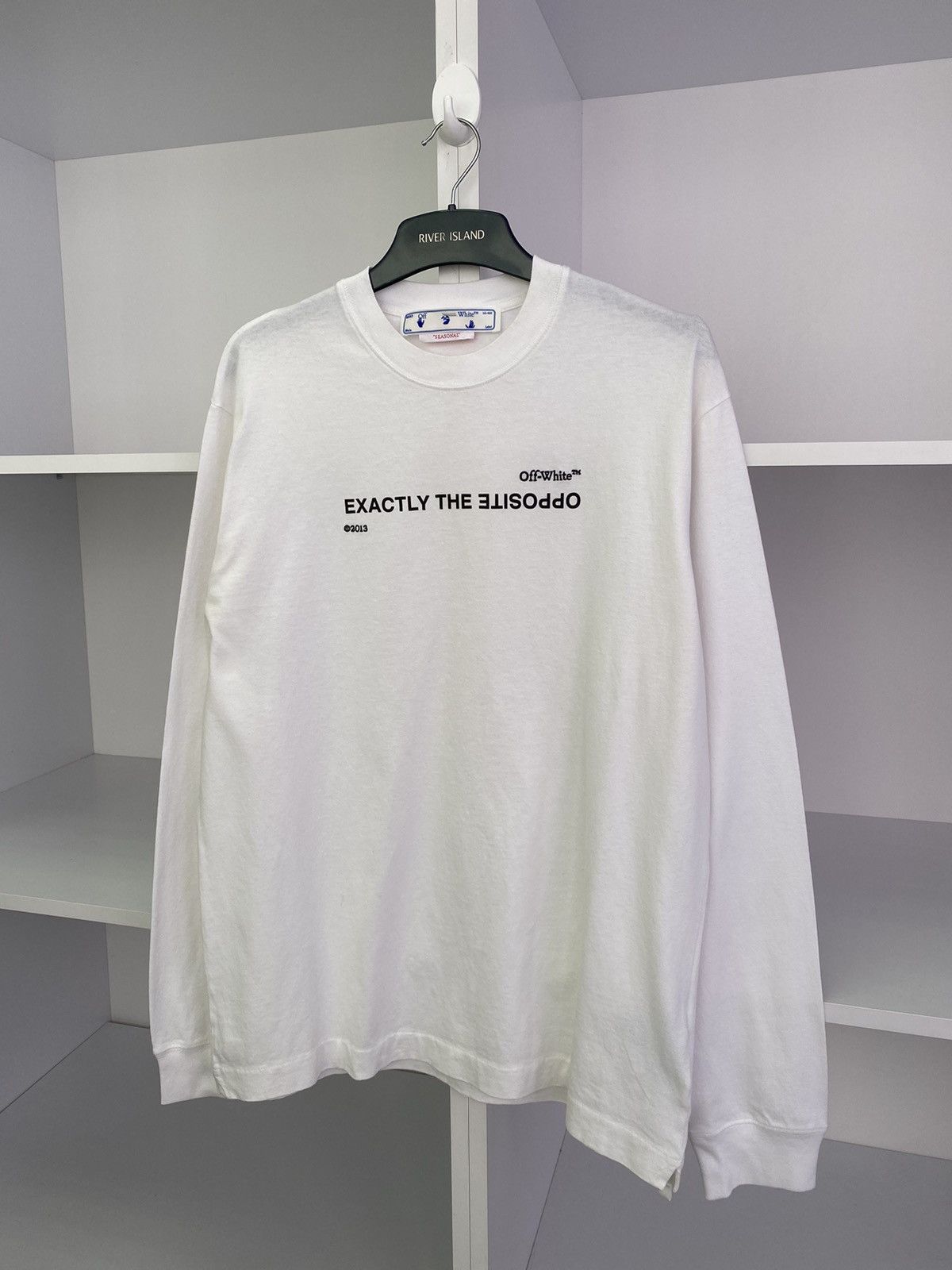 Off-White Off-White Spiral Opp Over Long sleeve tee Size US XL / EU 56 / 4 - 3 Thumbnail
