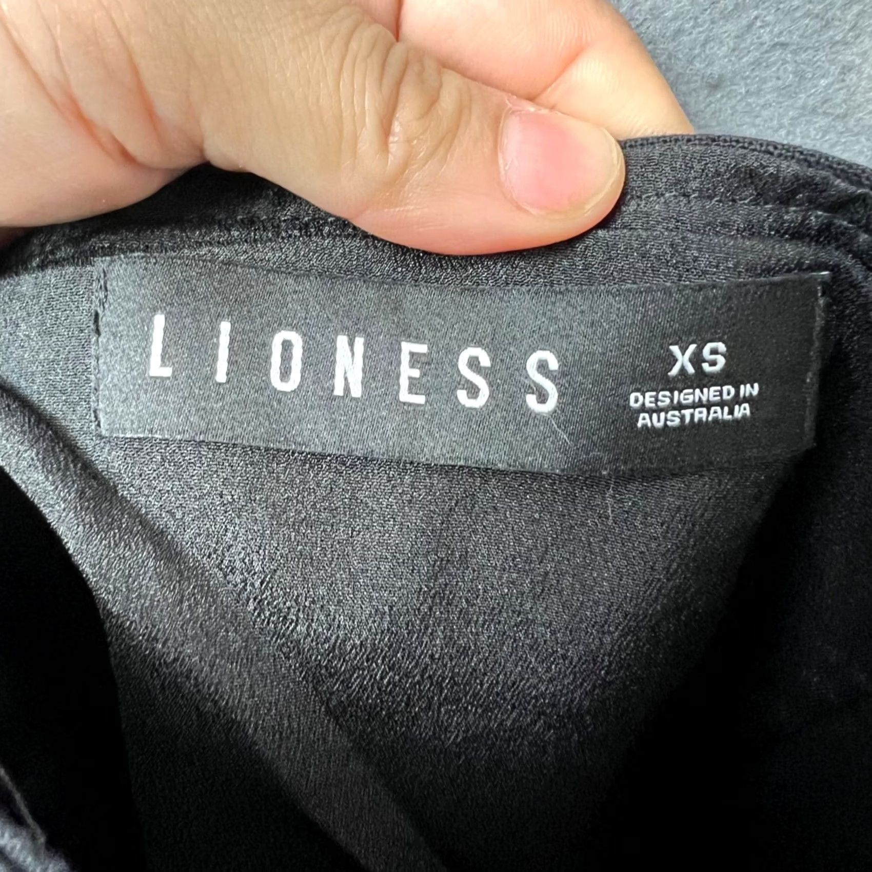 Lioness Lioness Corset Top Womens XS Black Cotton Hook Front Sleeveless Bustier Size XS / US 0-2 / IT 36-38 - 3 Thumbnail