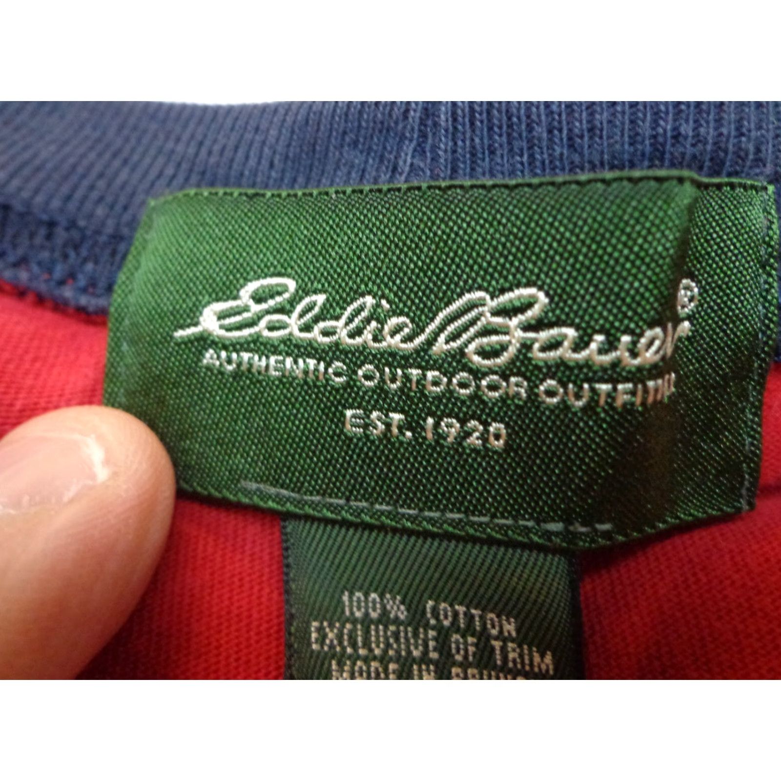 Eddie Bauer VINTAGE Eddie Bauer T-Shirt Mens XL Red Graphic Print Logo Crew Neck Hula Dancer Graphic FLAW Size US XL / EU 56 / 4 - 5 Thumbnail